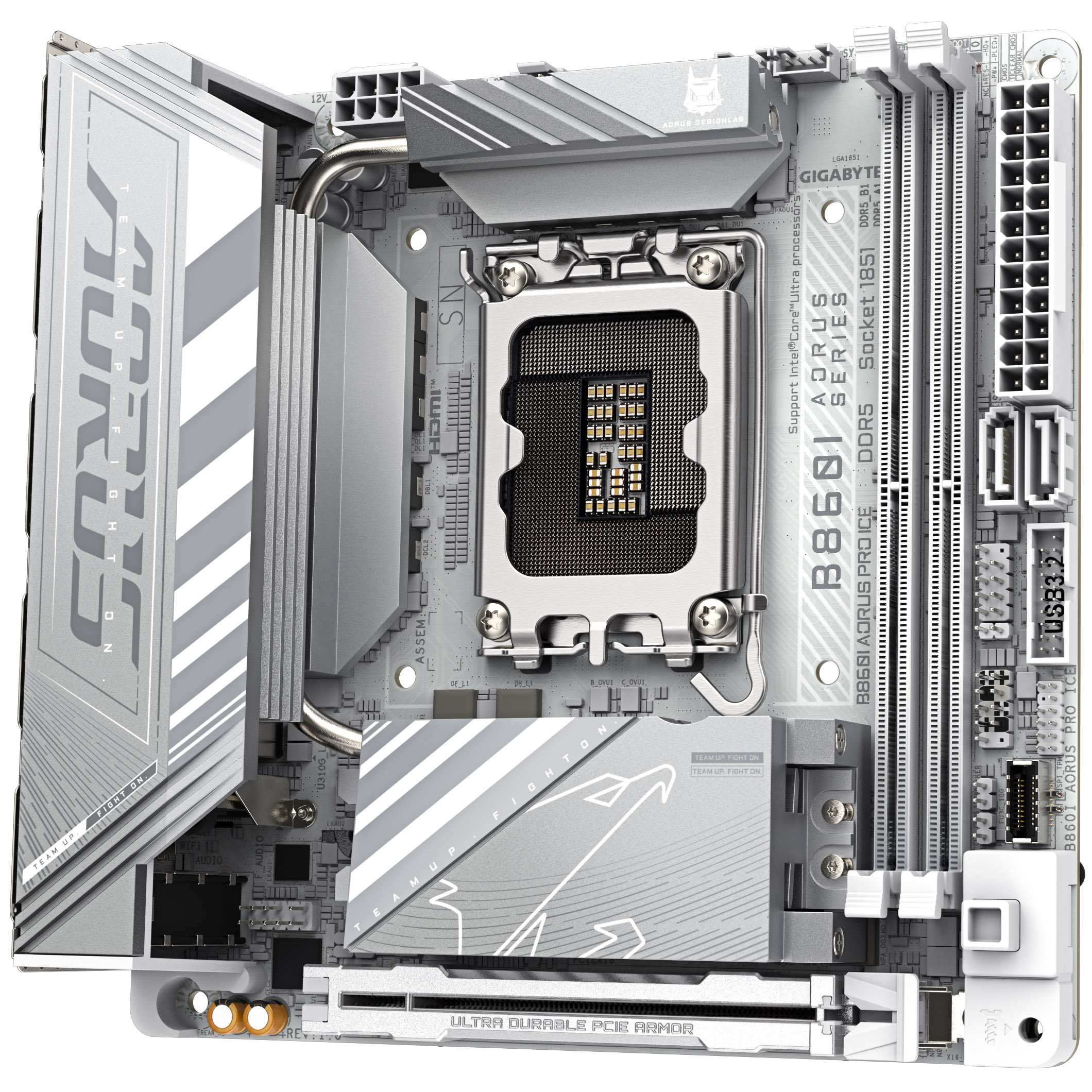 Gigabyte - Gigabyte B860I AORUS PRO ICE (LGA 1851) DDR5 ITX Motherboard