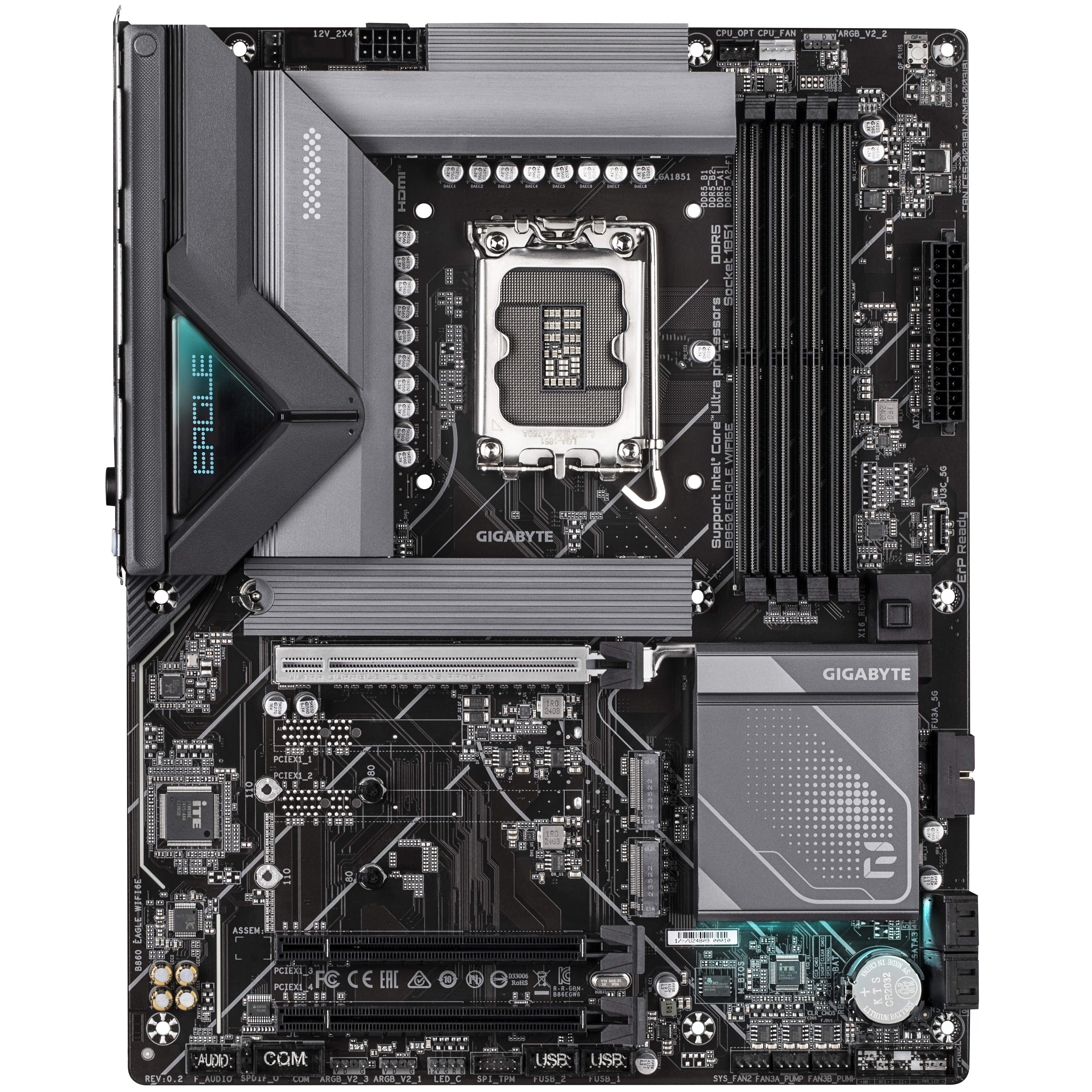 Gigabyte - Gigabyte B860 EAGLE WIFI6E (LGA 1851) DDR5 ATX Motherboard