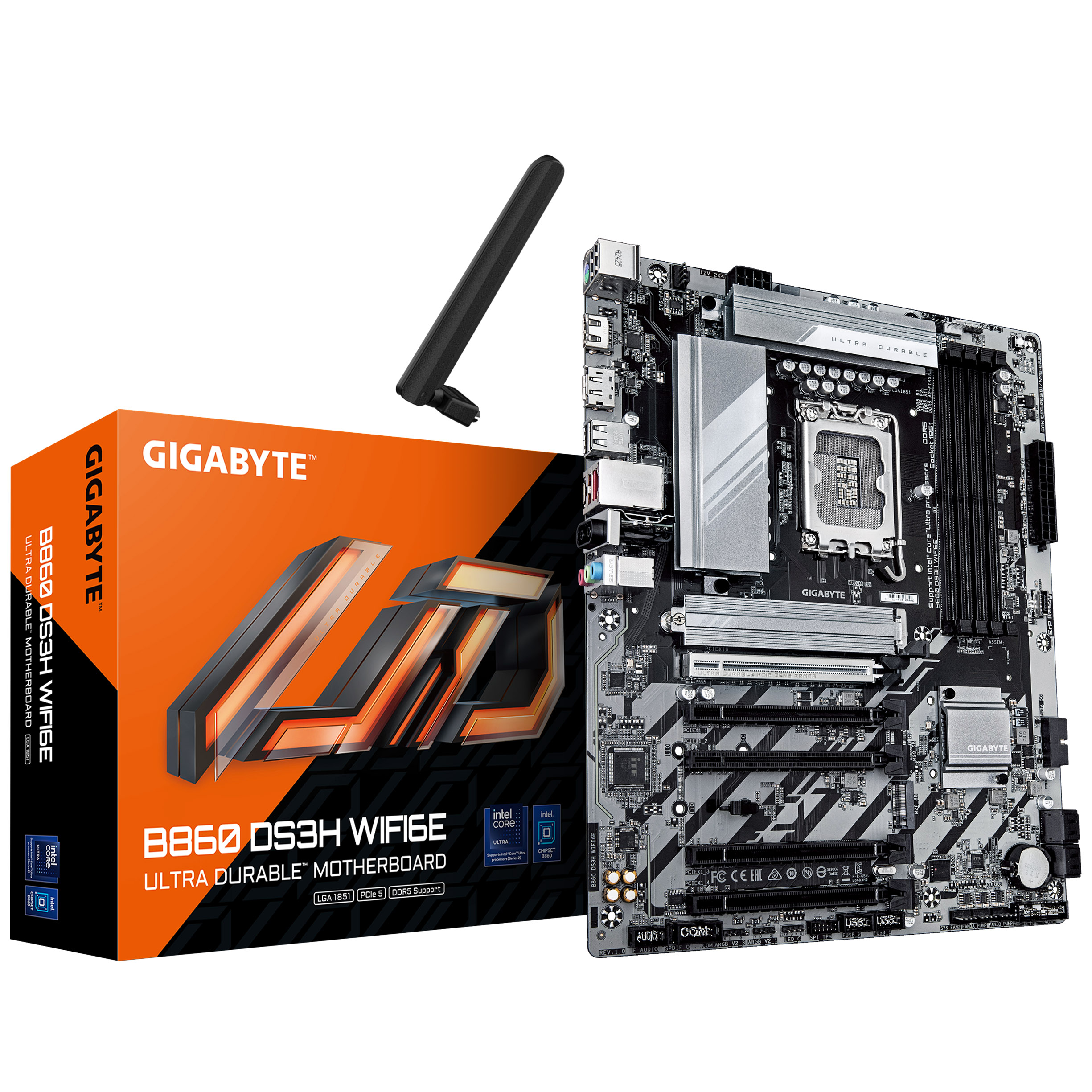 Gigabyte B860 DS3H WIFI6E (LGA 1851) DDR5 ATX Motherboard