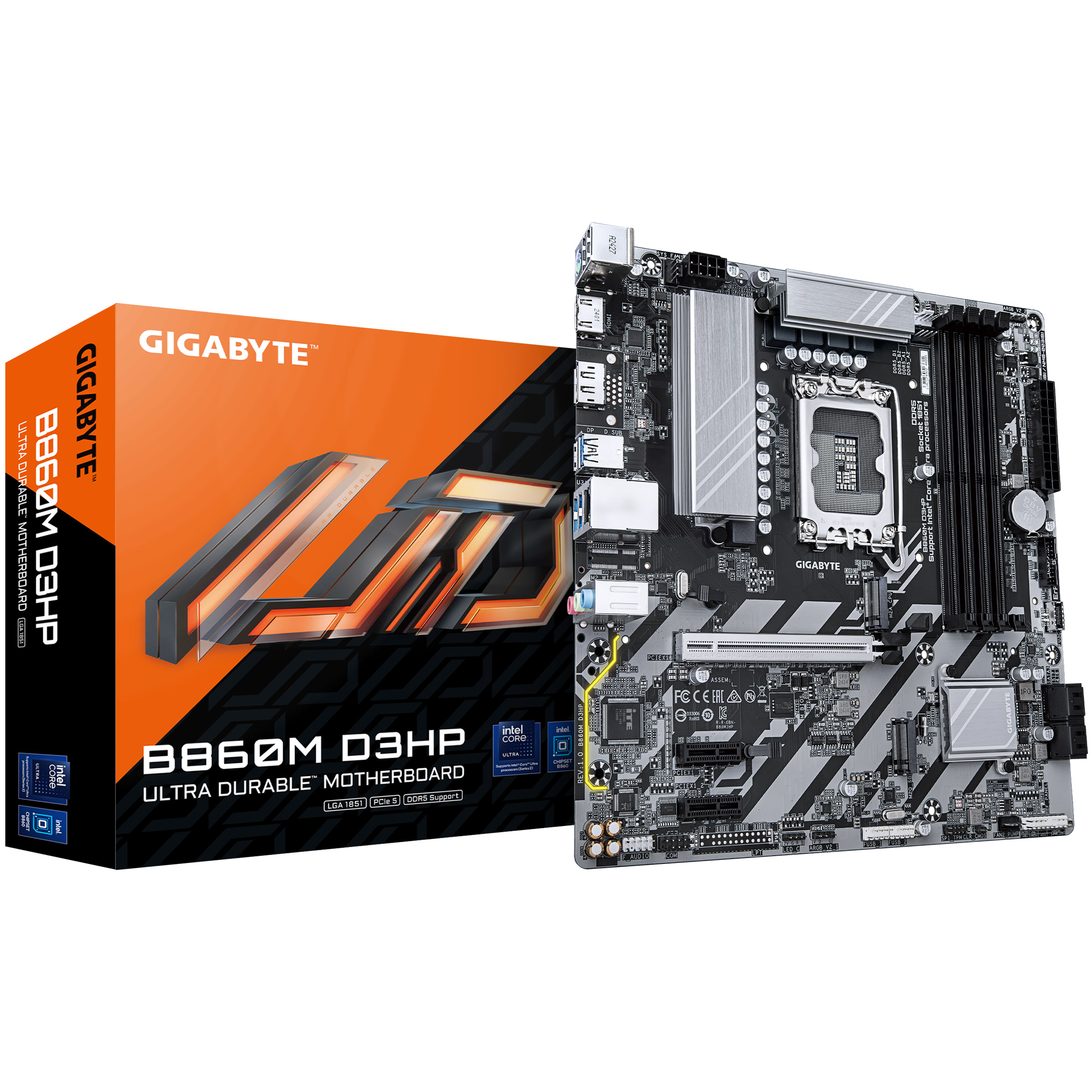 Gigabyte B860M D3HP (LGA 1851) DDR5 Micro-ATX Motherboard