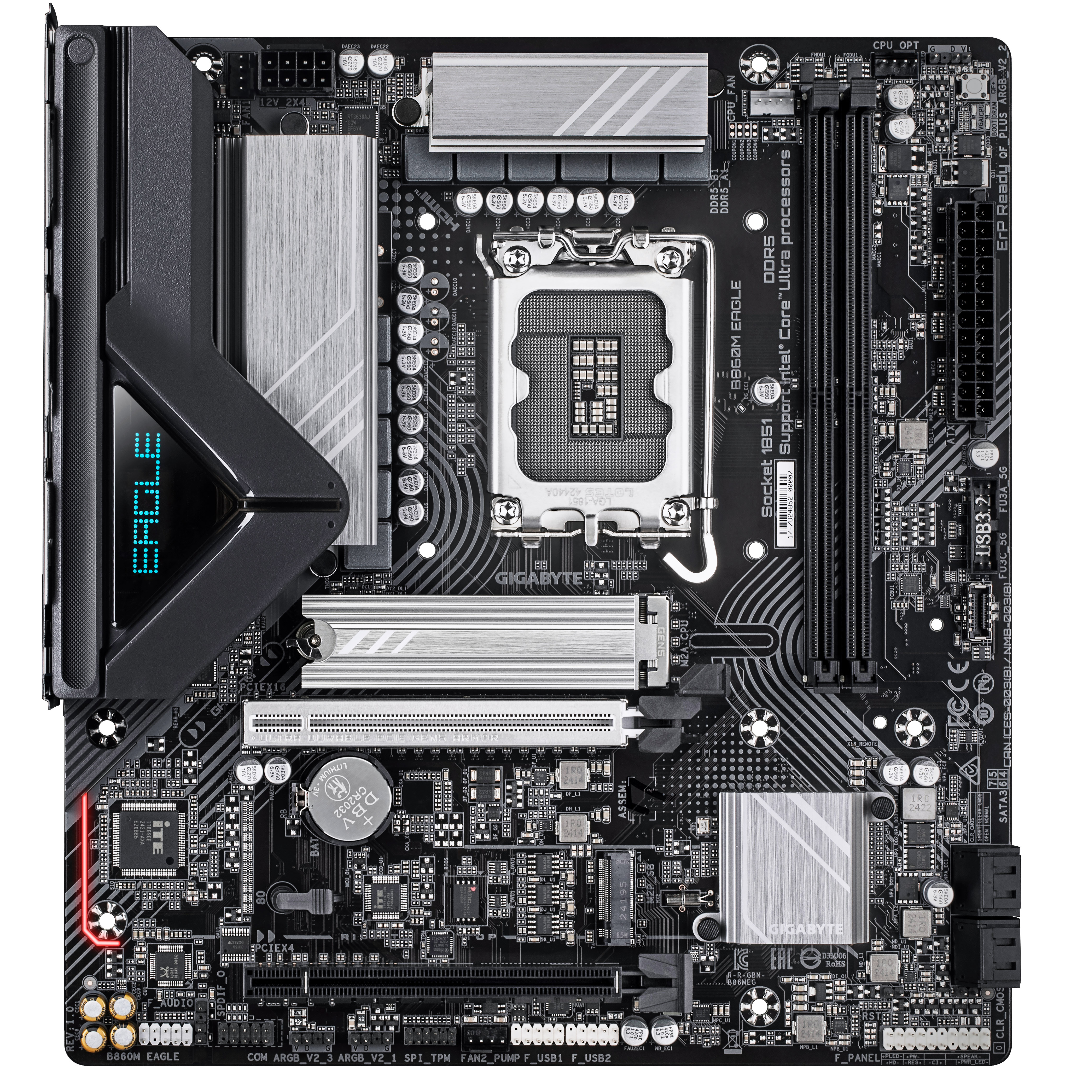 Gigabyte - Gigabyte B860M EAGLE (LGA 1851) DDR5 Micro-ATX Motherboard