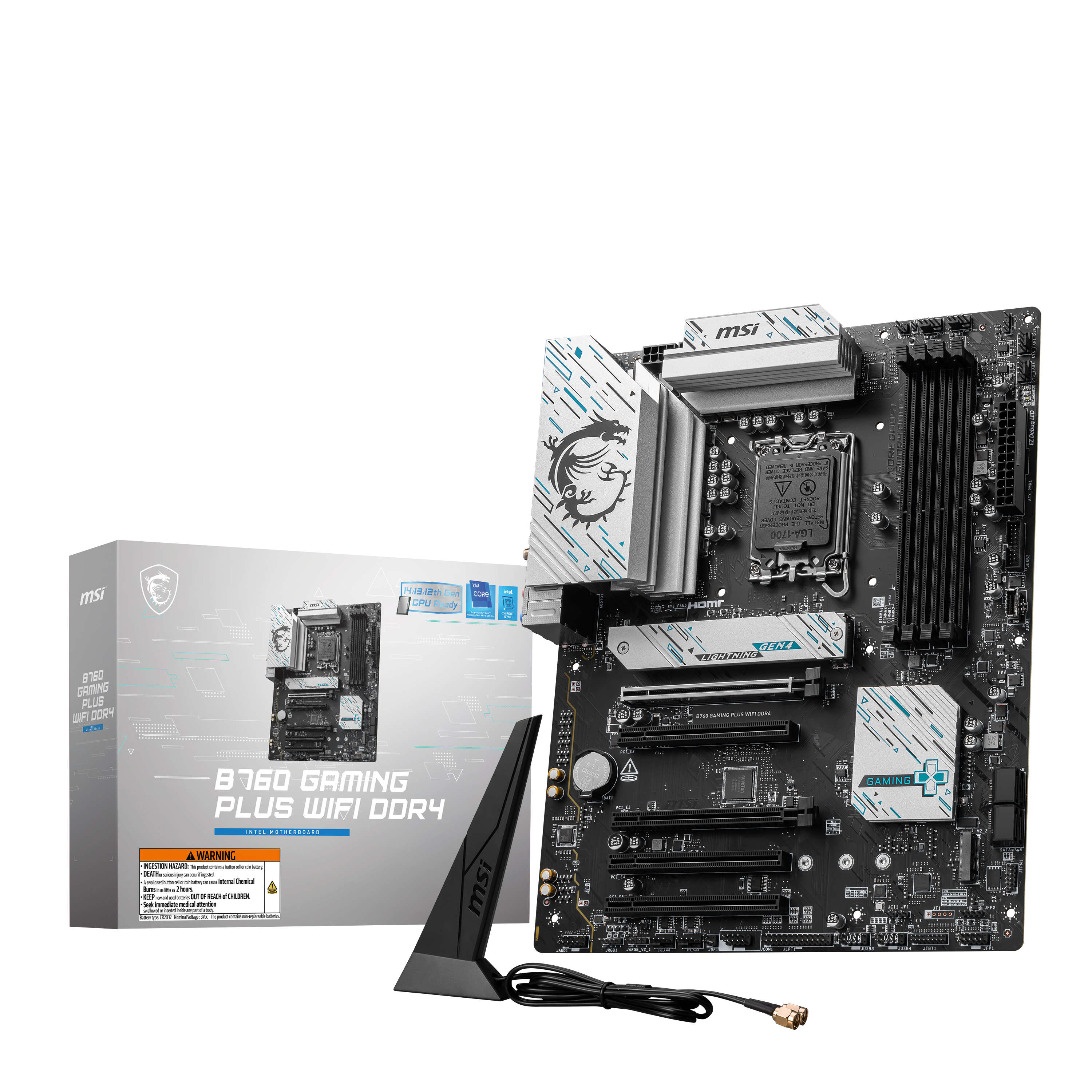 MSI - MSI B760 Gaming Plus WIFI (LGA 1700) DDR4 ATX Motherboard