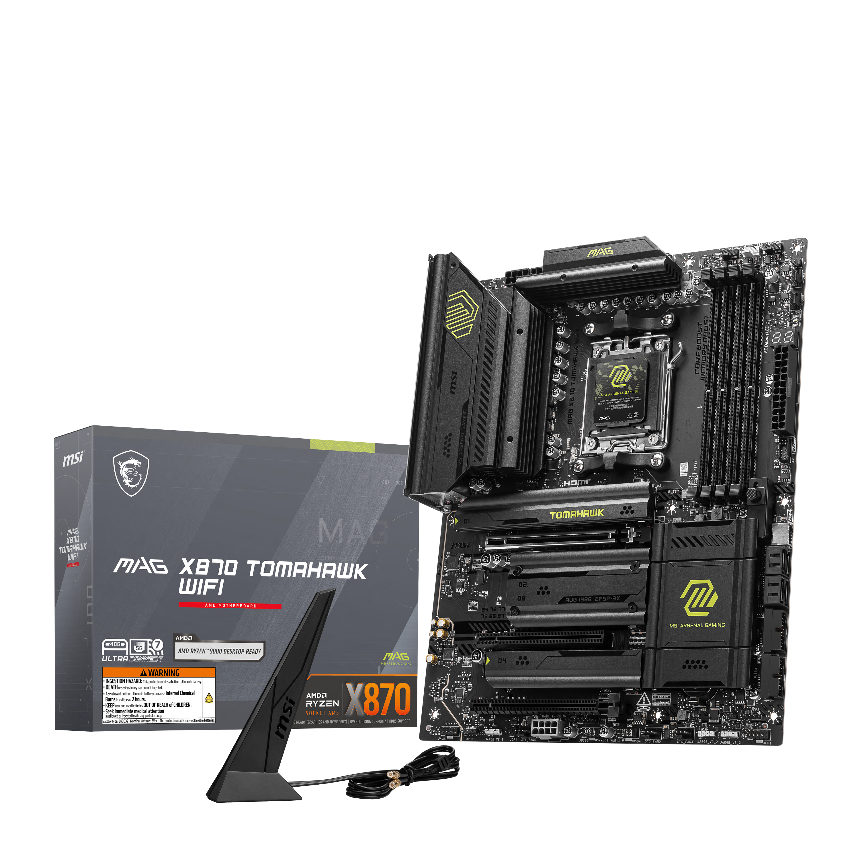 MSI - MSI MAG X870 Tomahawk WIFI (Socket AM5) DDR5 ATX Motherboard