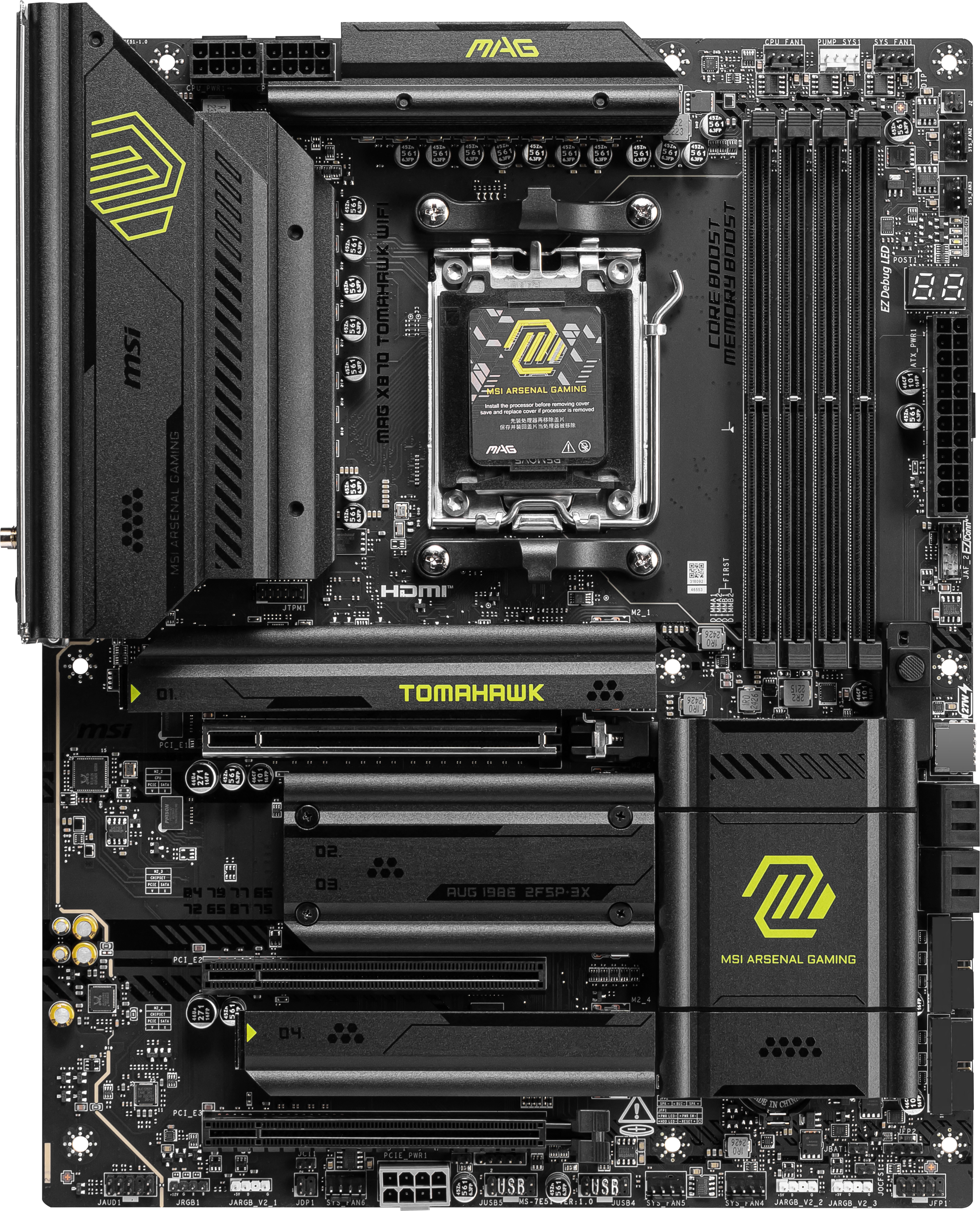 MSI - MSI MAG X870 Tomahawk WIFI (Socket AM5) DDR5 ATX Motherboard