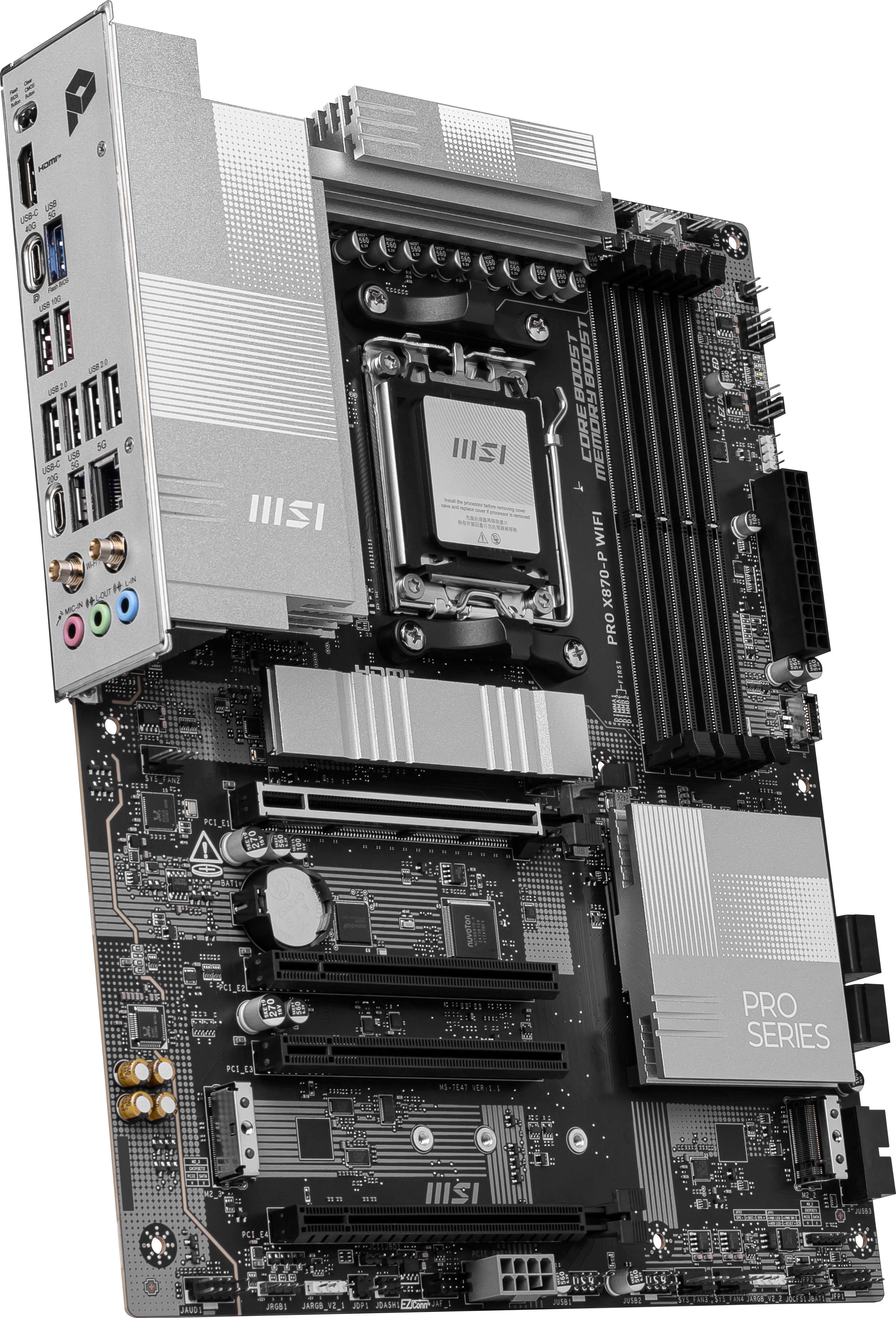 MSI - MSI PRO X870-P WIFI (Socket AM5) DDR5 ATX Motherboard