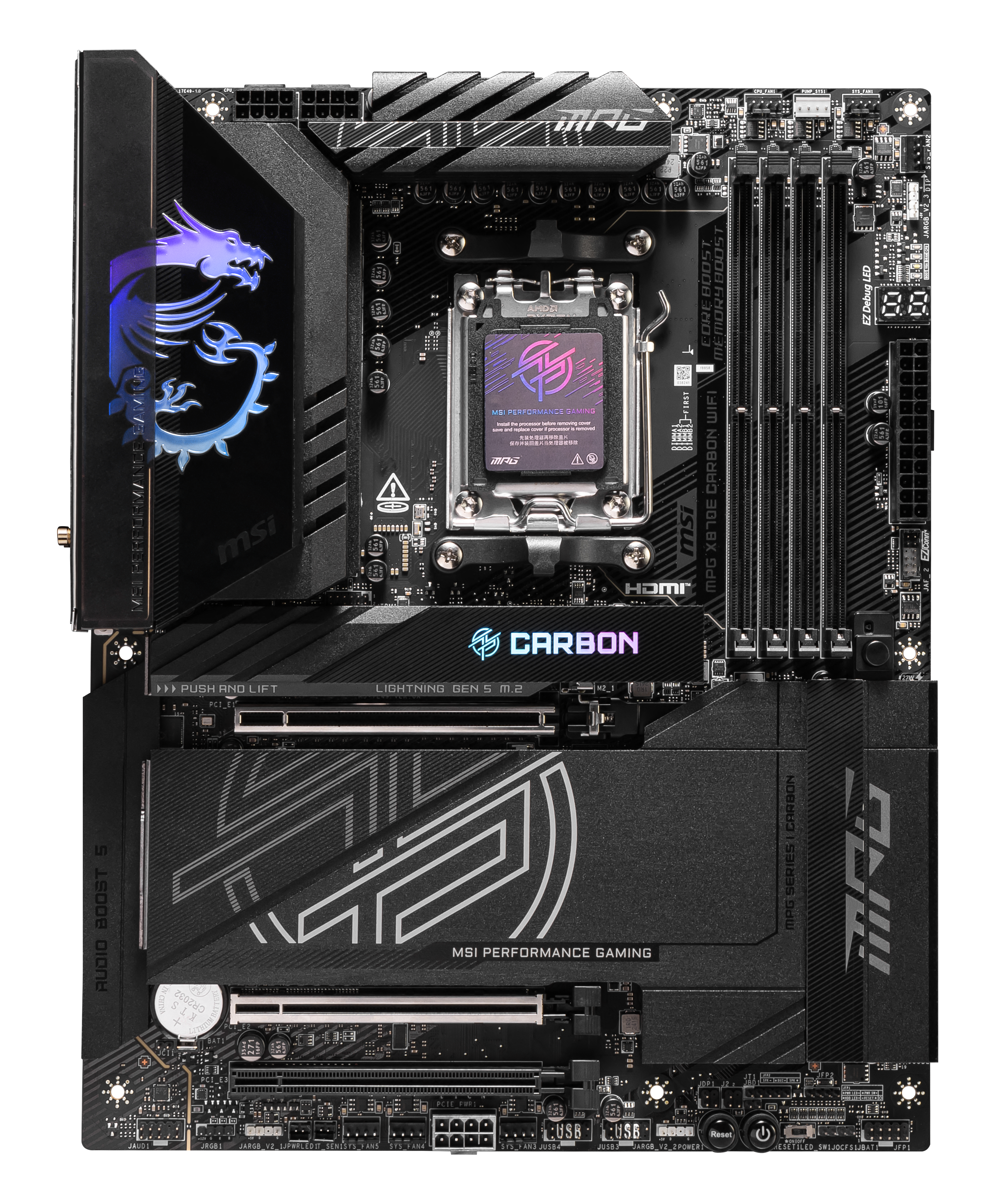 MSI - MSI MPG X870E CARBON WIFI (Socket AM5) DDR5 ATX Motherboard