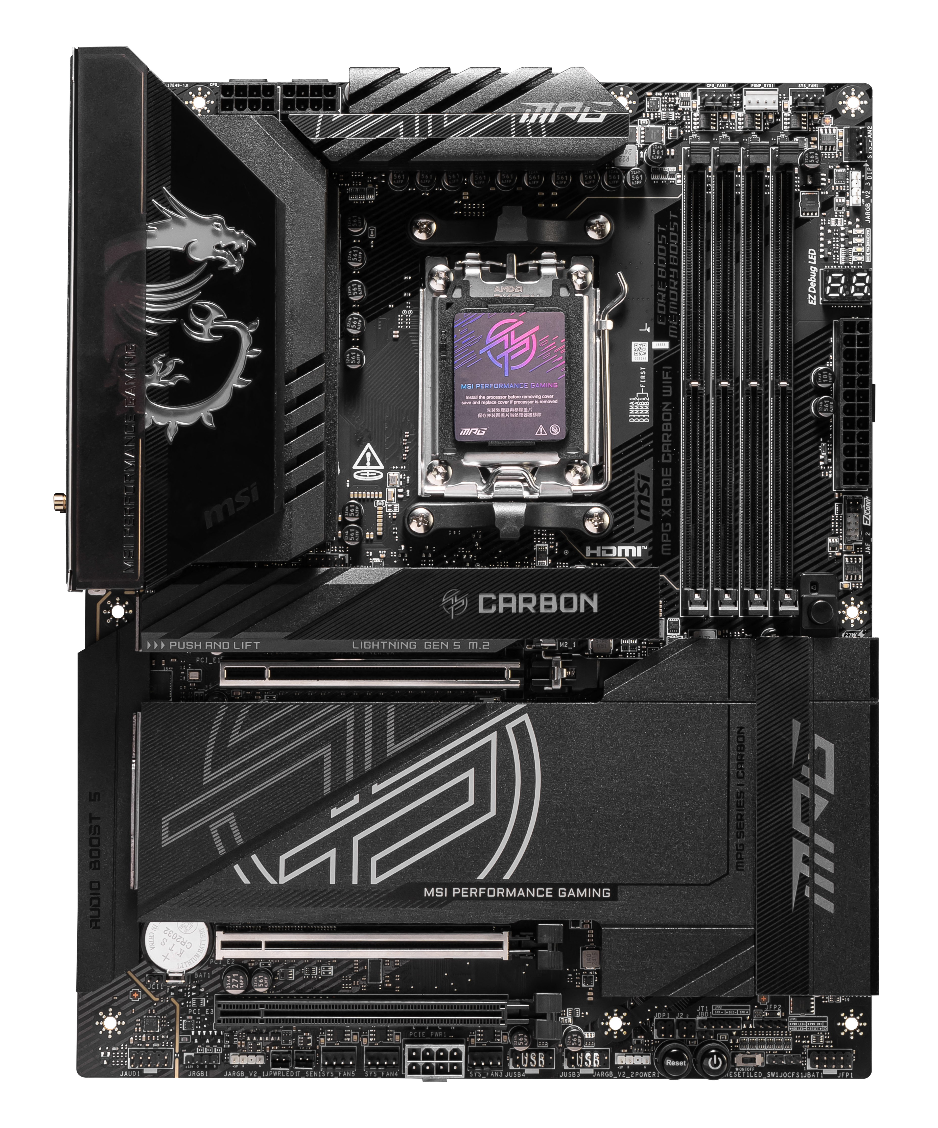 MSI - MSI MPG X870E CARBON WIFI (Socket AM5) DDR5 ATX Motherboard