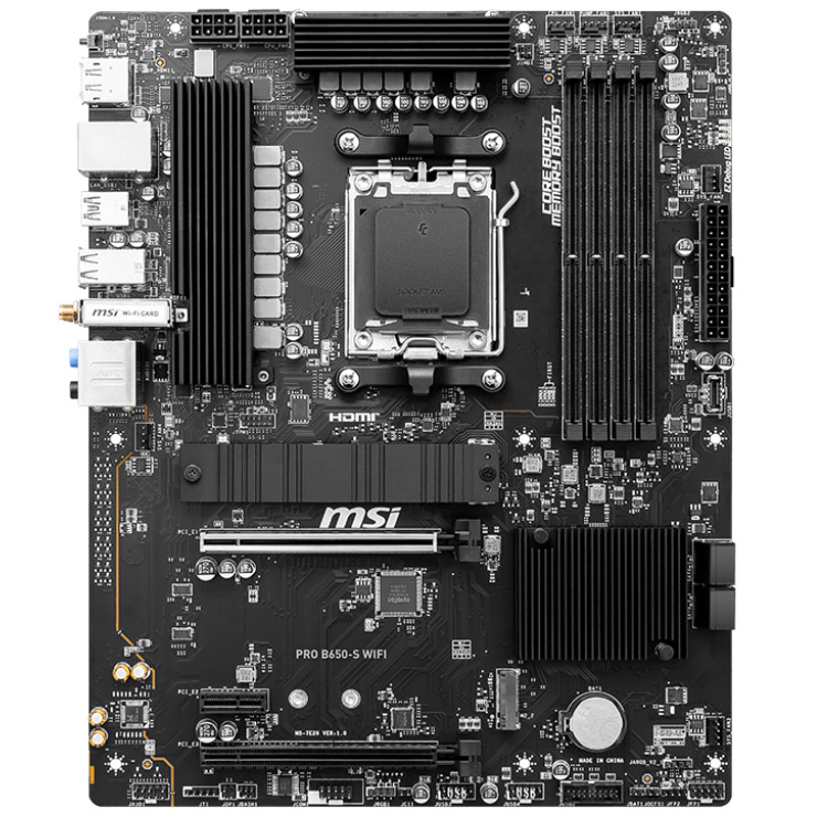 MSI - MSI PRO B650-S WIFI (Socket AM5) DDR5 ATX Motherboard