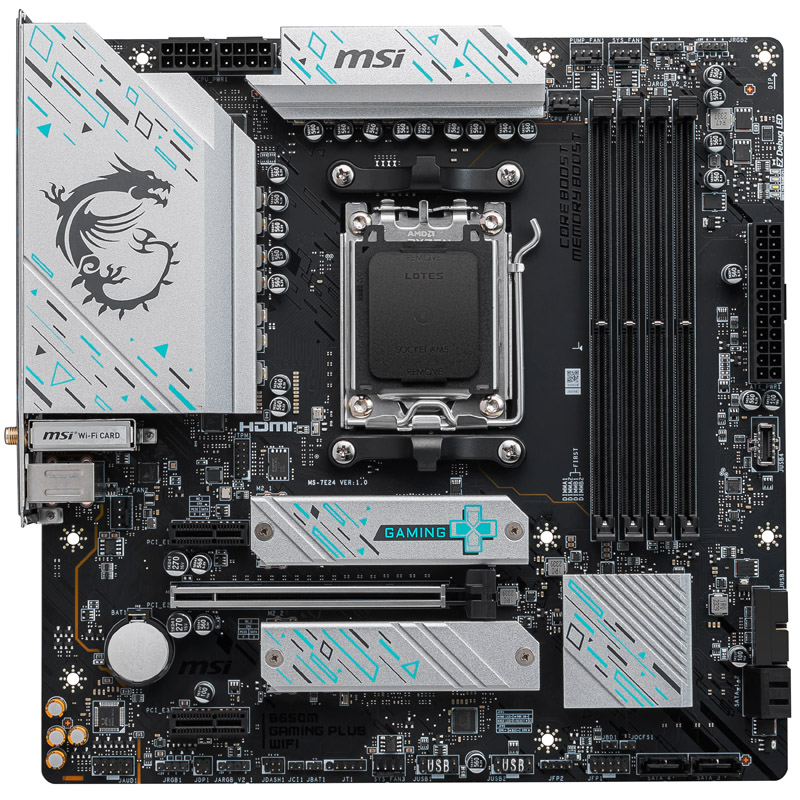 MSI - MSI B650M GAMING PLUS WIFI (Socket AM5) DDR5 Micro-ATX Motherboard