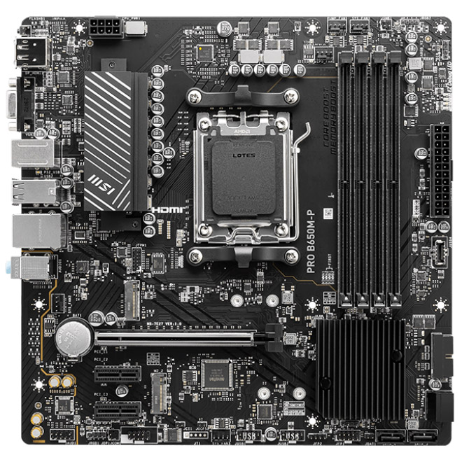 MSI - MSI PRO B650M-P (Socket AM5) DDR5 mATX Motherboard