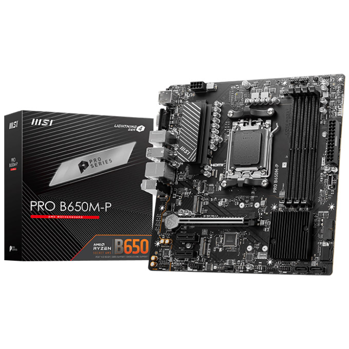 MSI PRO B650M-P (Socket AM5) DDR5 mATX Motherboard