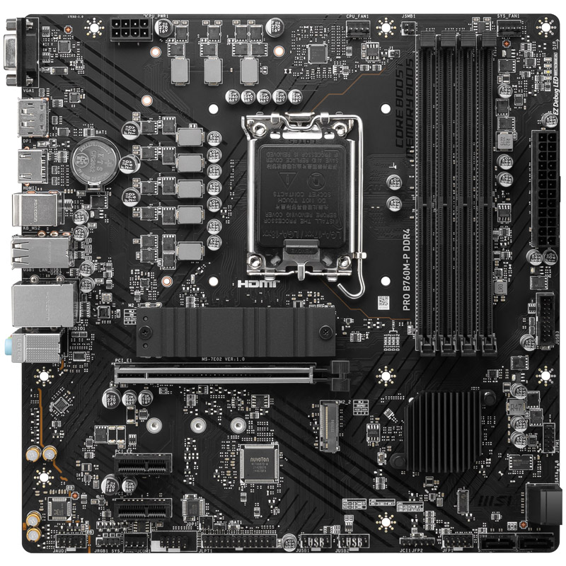 MSI - MSI PRO B760M-P DDR4 (LGA 1700) DDR4 mATX Motherboard