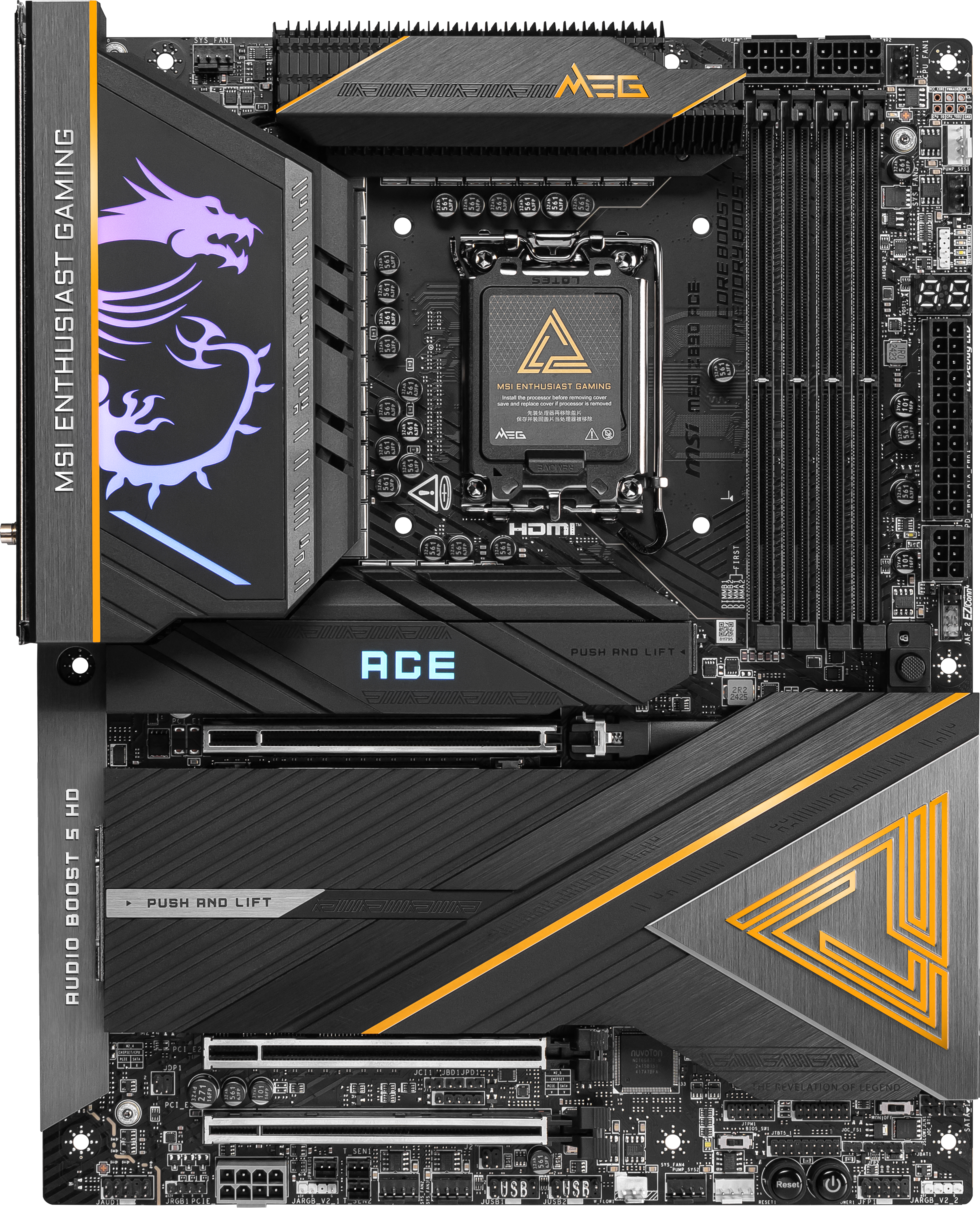 MSI - MSI MEG Z890 Ace (LGA 1851) DDR5 EATX Motherboard