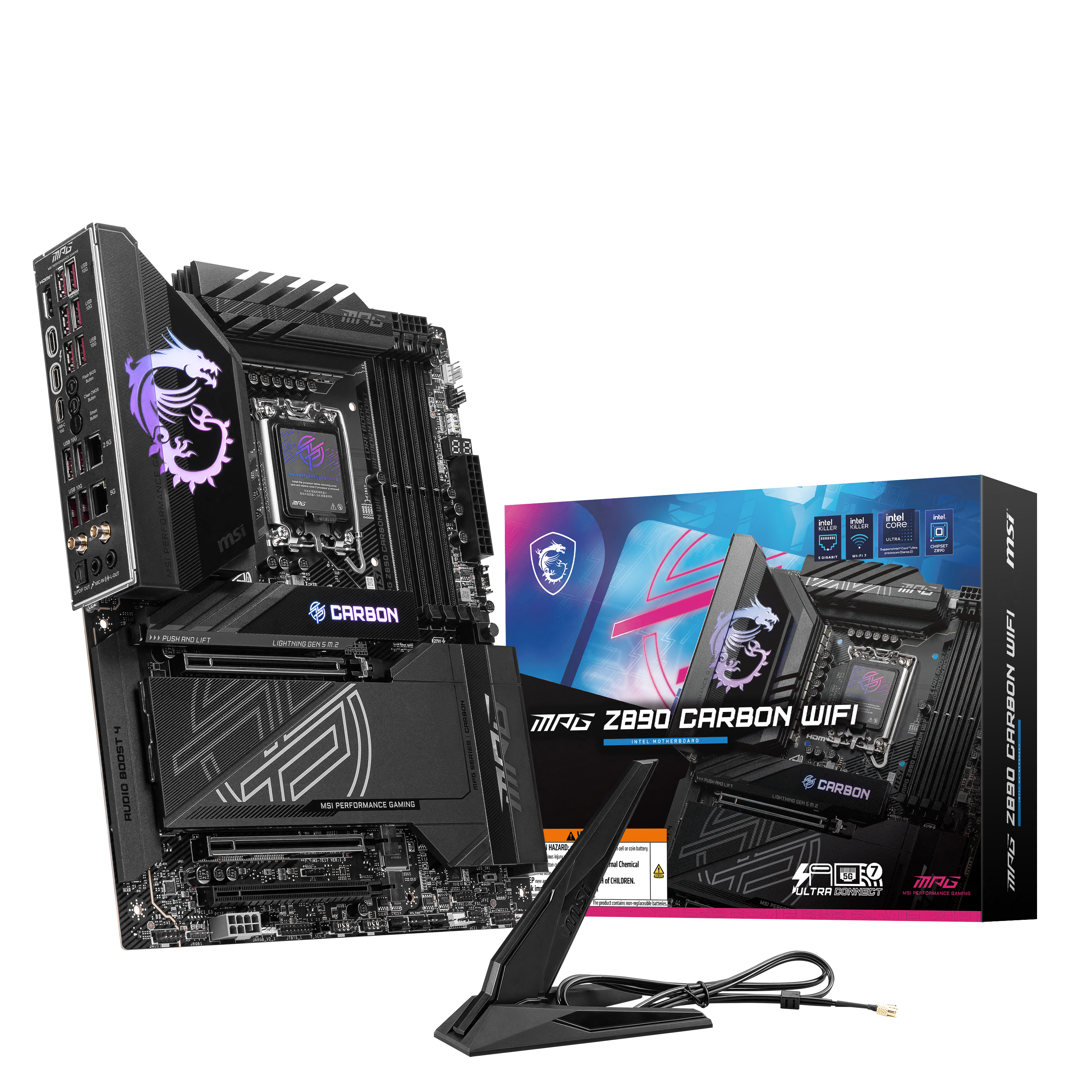 MSI - MSI MPG Z890 CARBON WIFI (LGA 1851) DDR5 ATX Motherboard