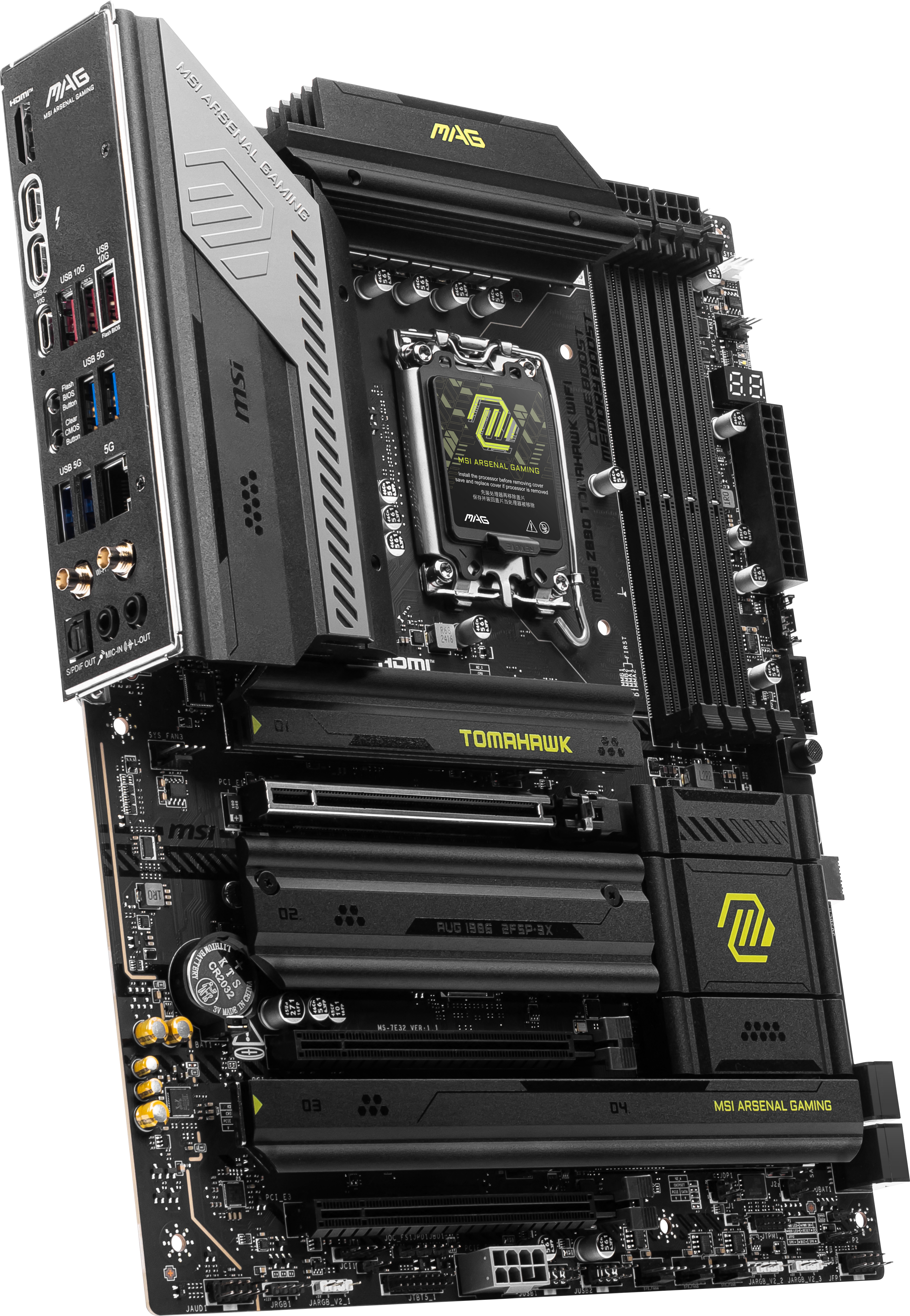 MSI - MSI MAG Z890 TOMAHAWK WIFI (LGA 1851) DDR5 ATX Motherboard