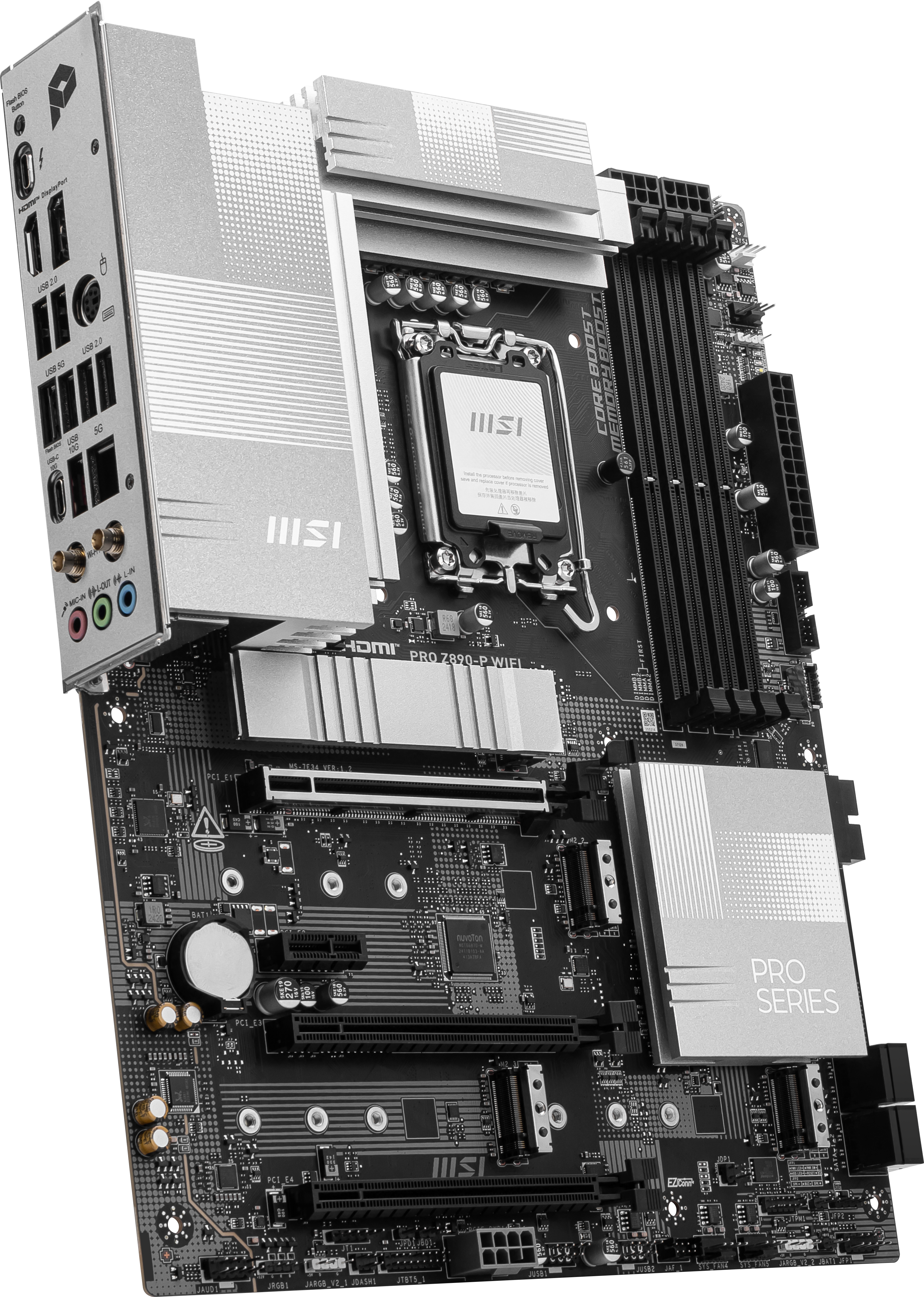 MSI - MSI PRO Z890-P WIFI (LGA 1851) DDR5 ATX Motherboard