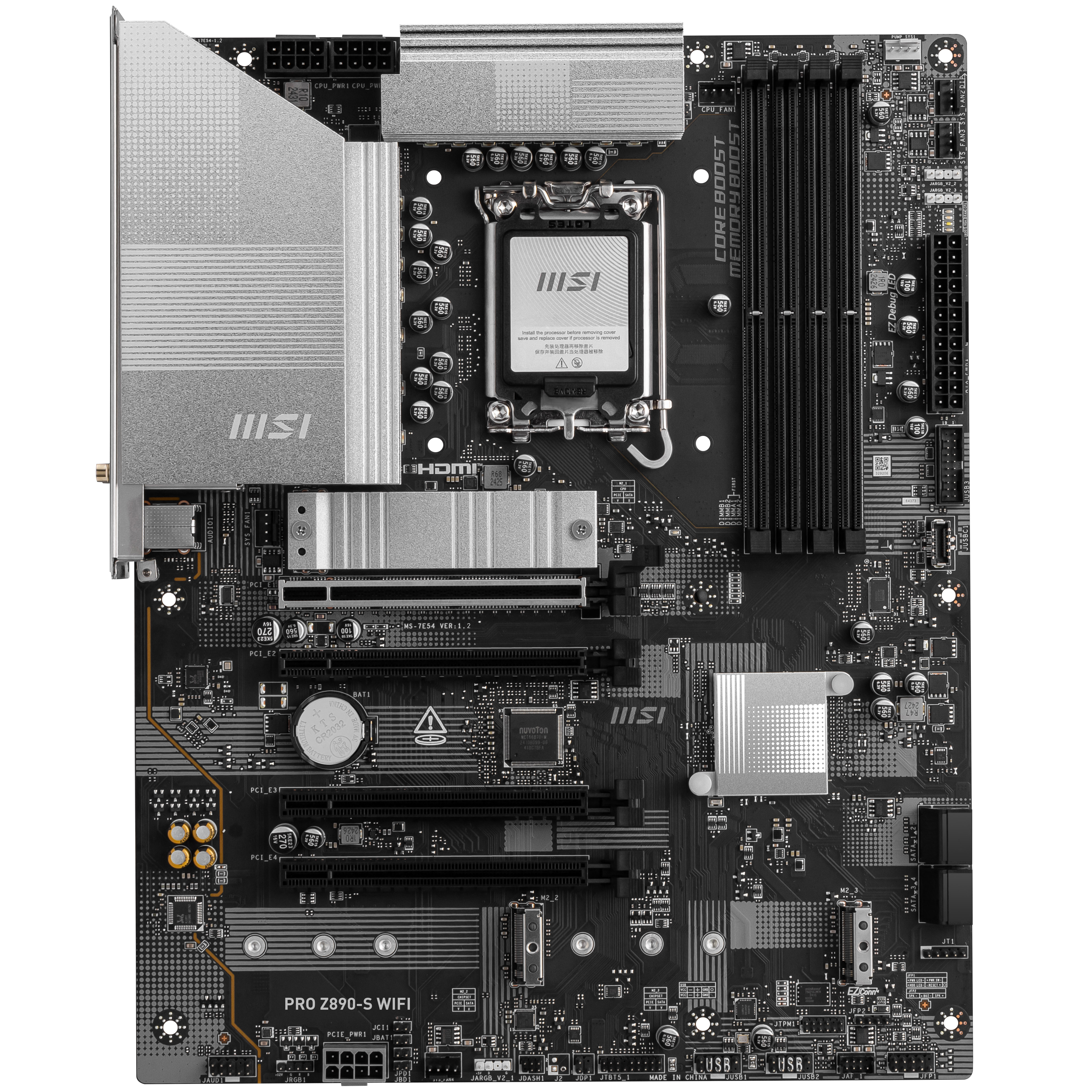 MSI - MSI PRO Z890-S WIFI (LGA 1851) DDR5 ATX Motherboard