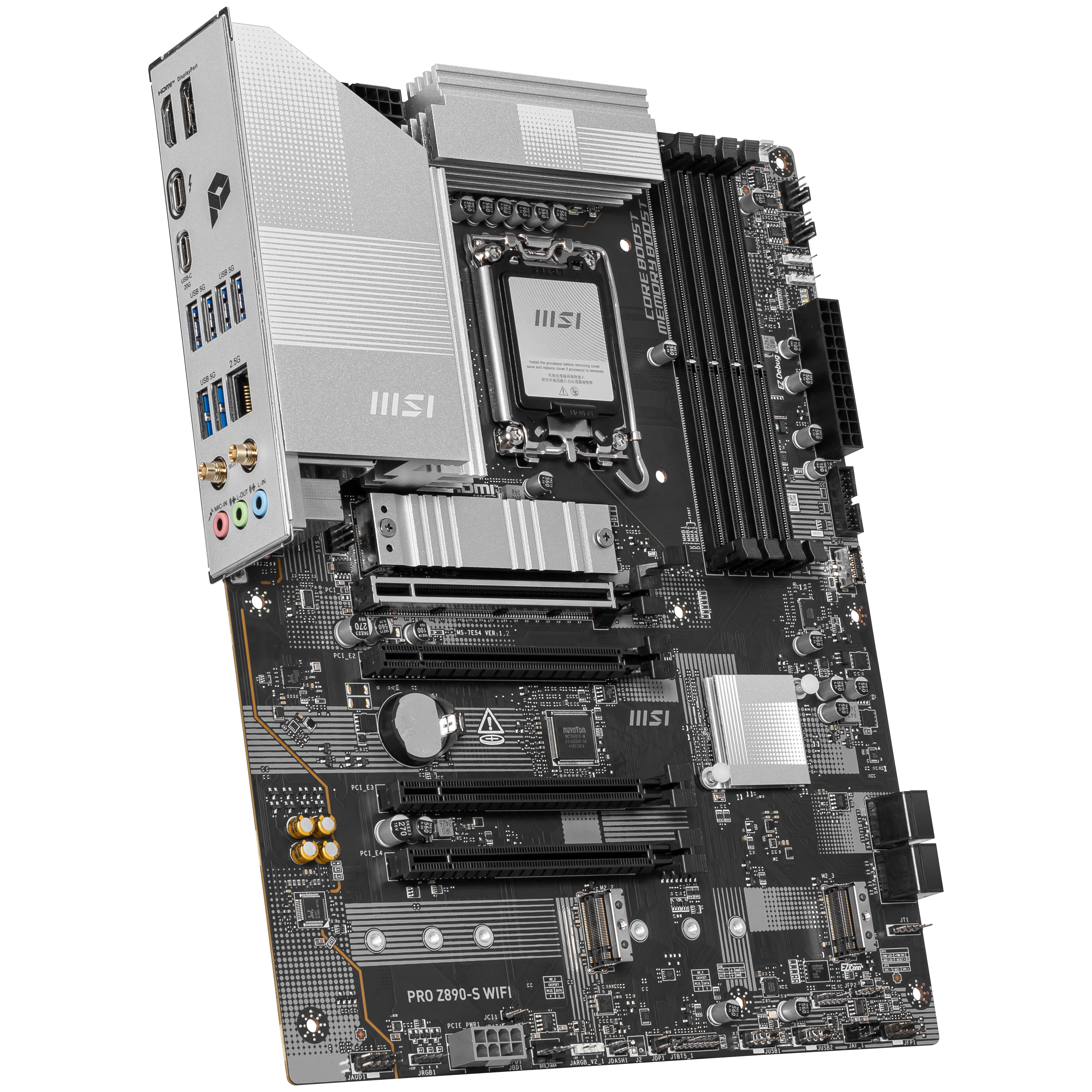 MSI - MSI PRO Z890-S WIFI (LGA 1851) DDR5 ATX Motherboard