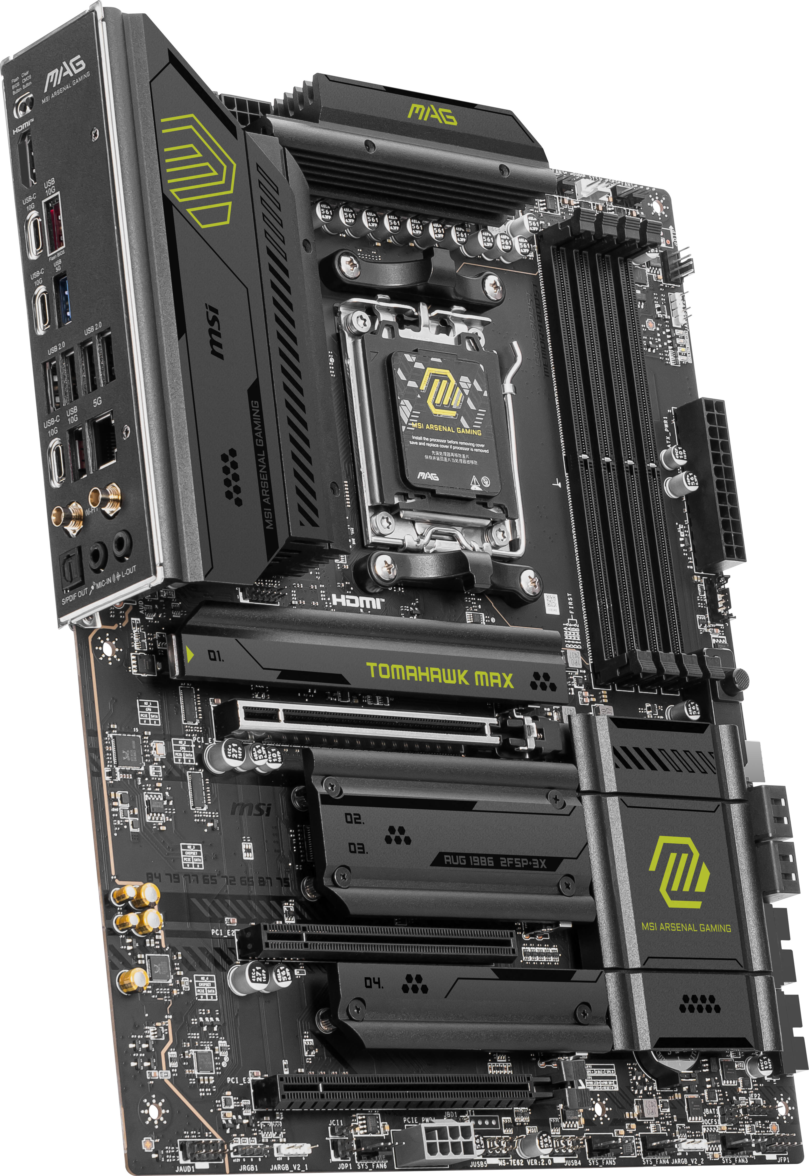 MSI - MSI MAG B850 TOMAHAWK MAX WIFI (AMD AM5) B850 ATX Motherboard