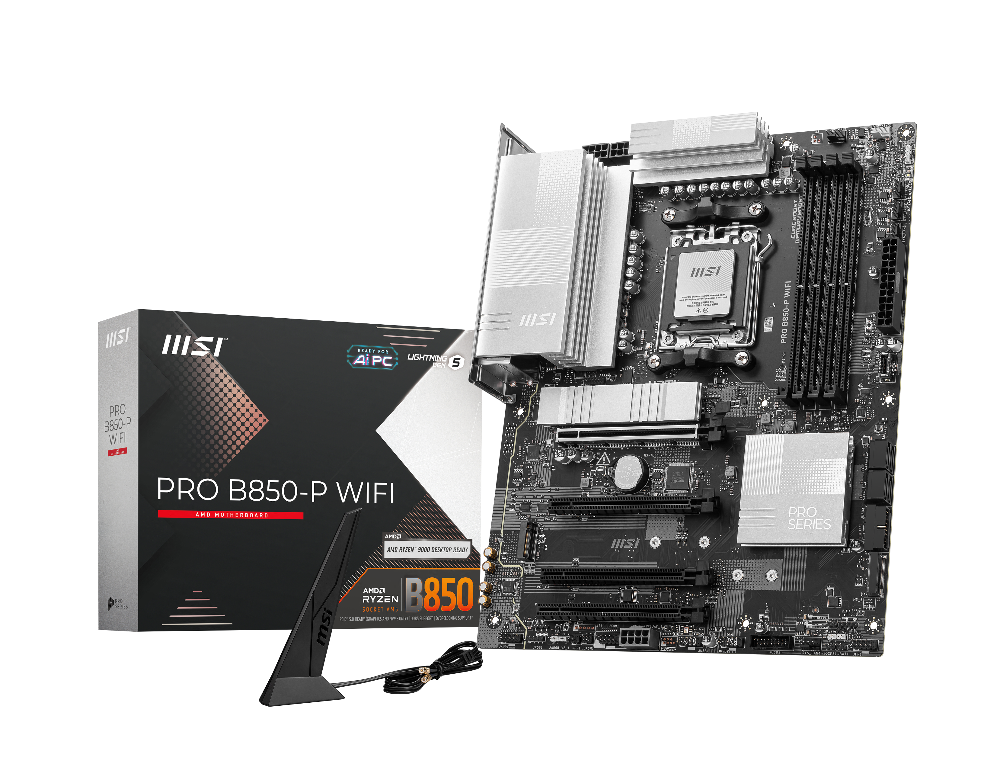 MSI PRO B850-P WIFI (AMD AM5) B850 ATX Motherboard