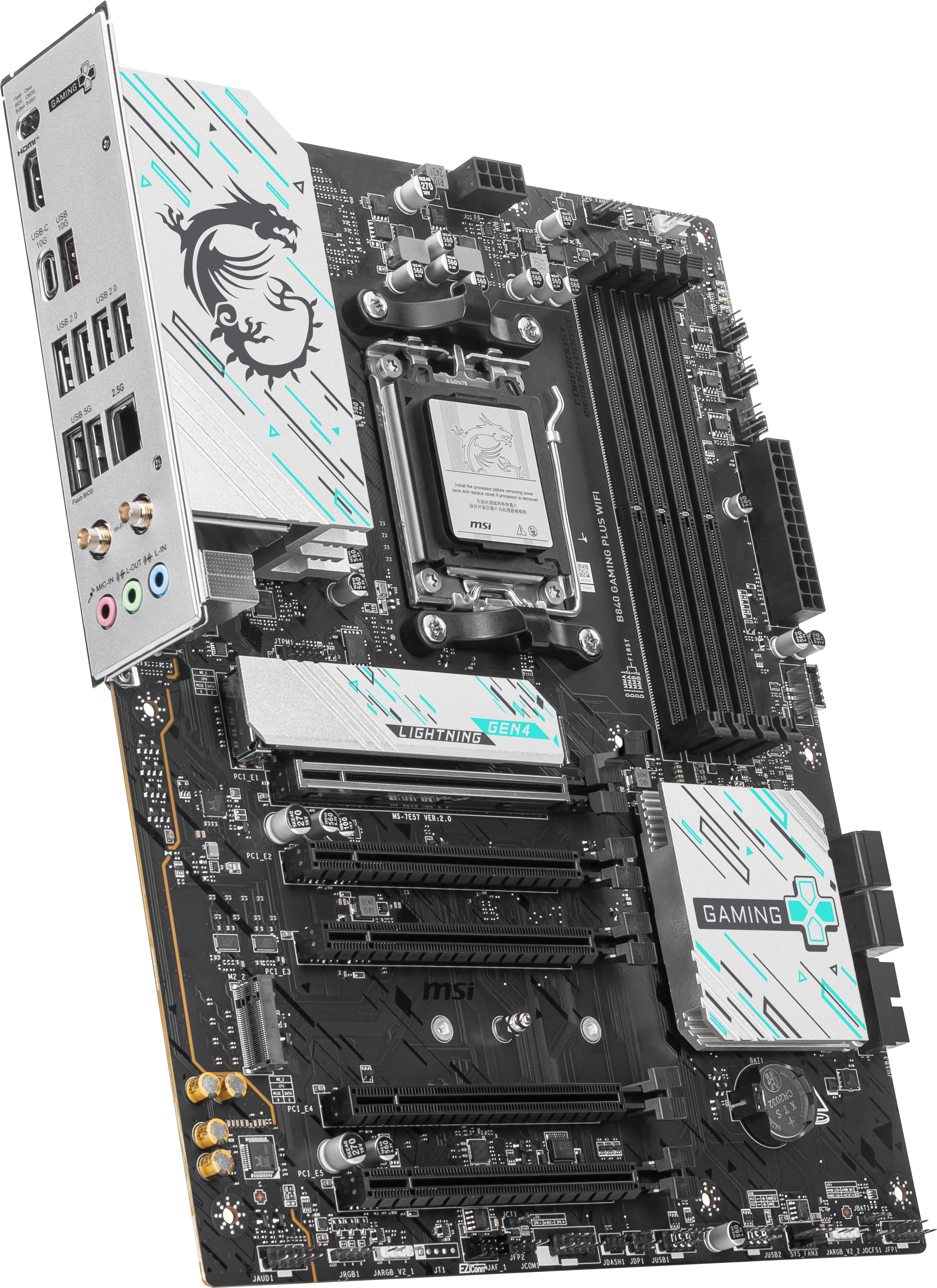 MSI - MSI B840 GAMING PLUS WIFI (AMD AM5) B840 ATX Motherboard