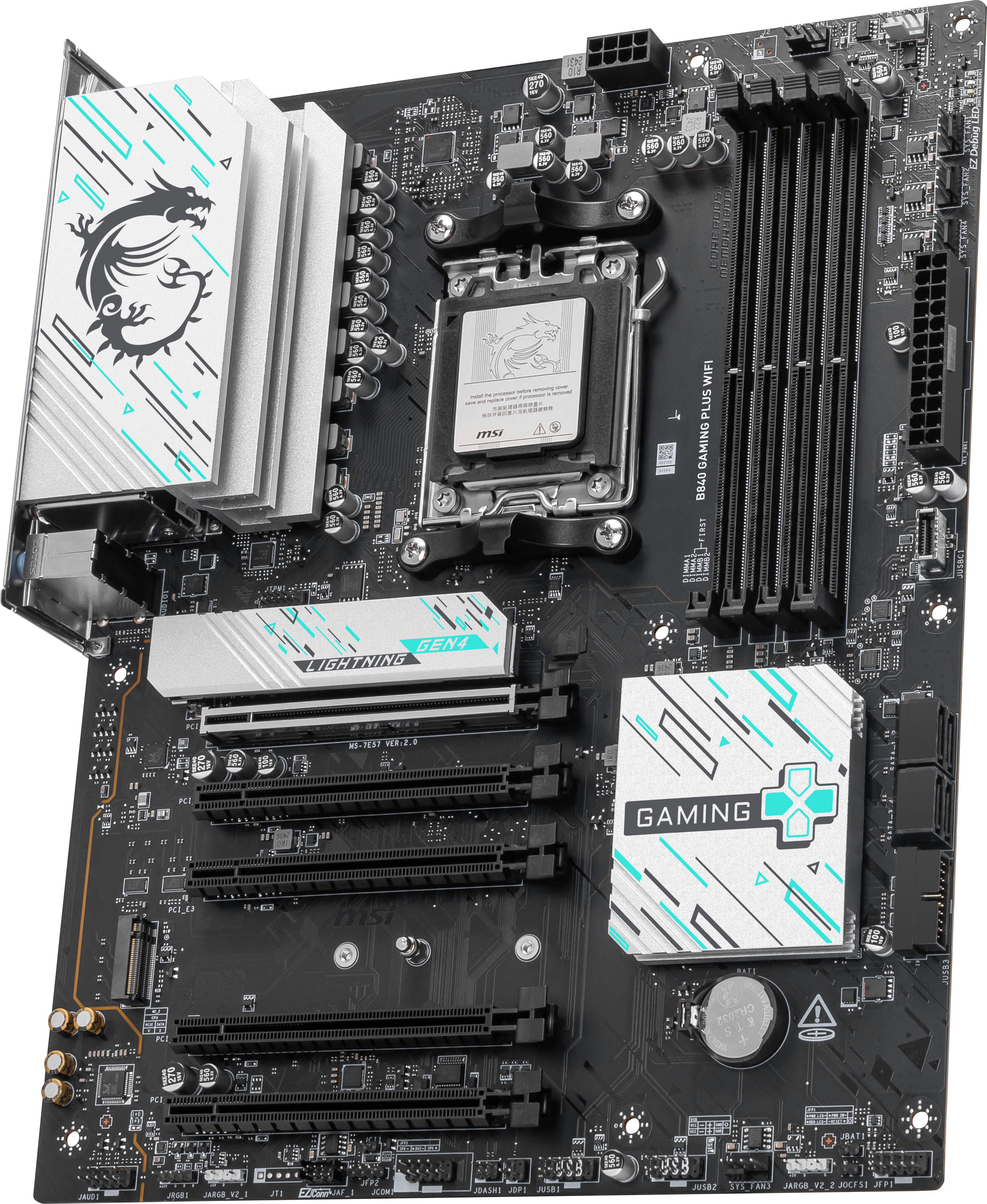 MSI - MSI B840 GAMING PLUS WIFI (AMD AM5) B840 ATX Motherboard