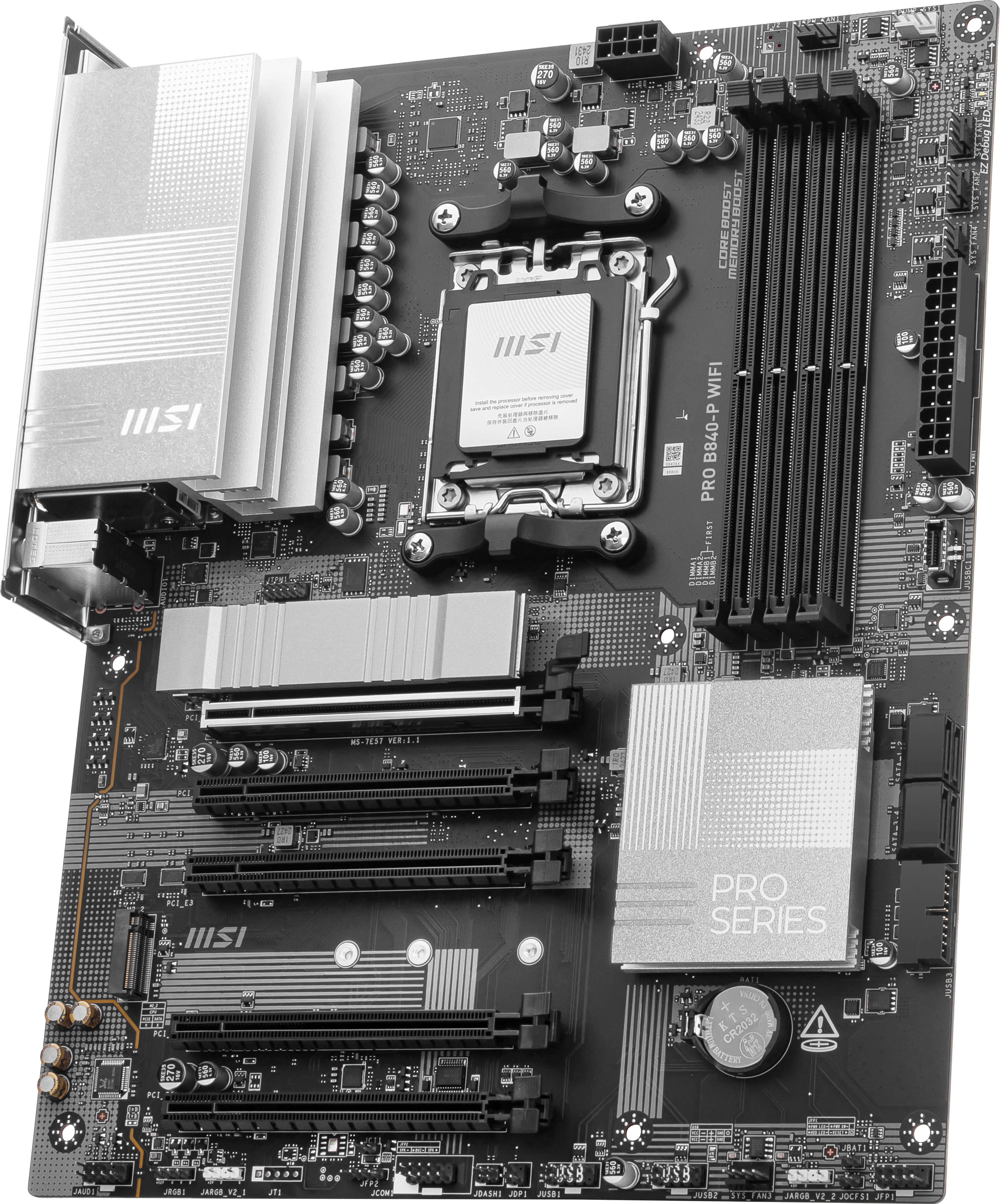 MSI - MSI PRO B840-P WIFI (AMD AM5) B840 ATX Motherboard