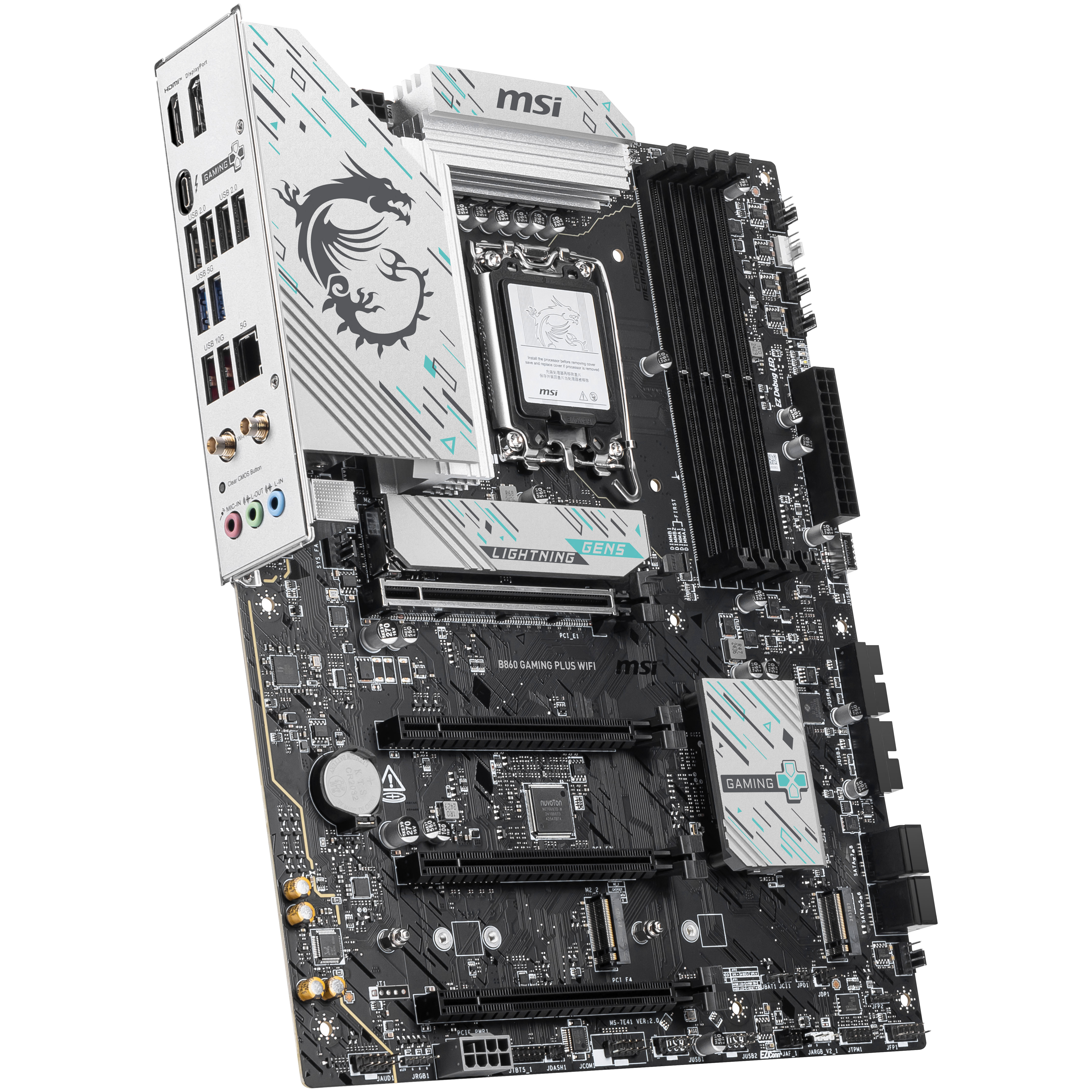 MSI - MSI B860 Gaming Plus WIFI (LGA 1851) DDR5 ATX Motherboard