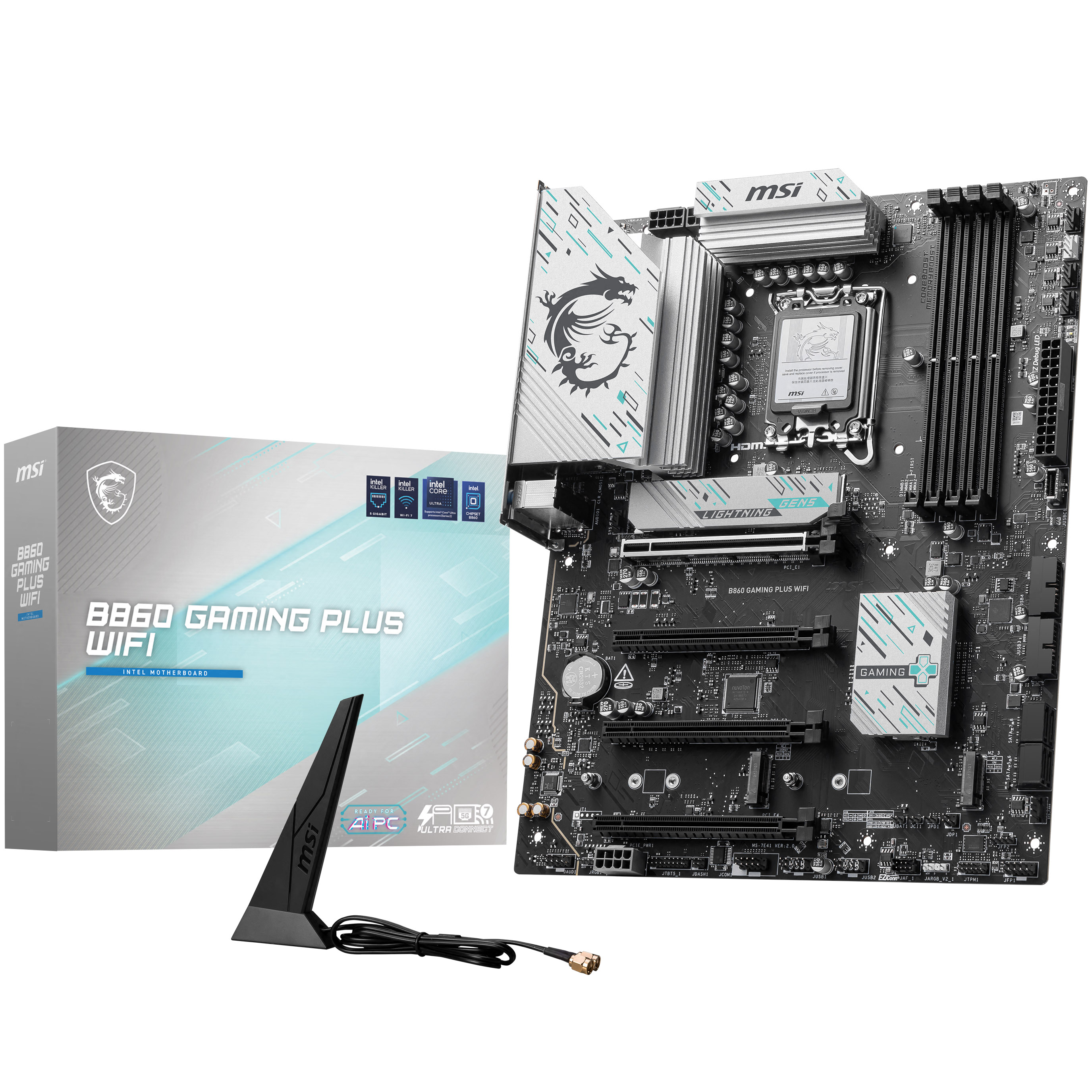 MSI B860 Gaming Plus WIFI (LGA 1851) DDR5 ATX Motherboard