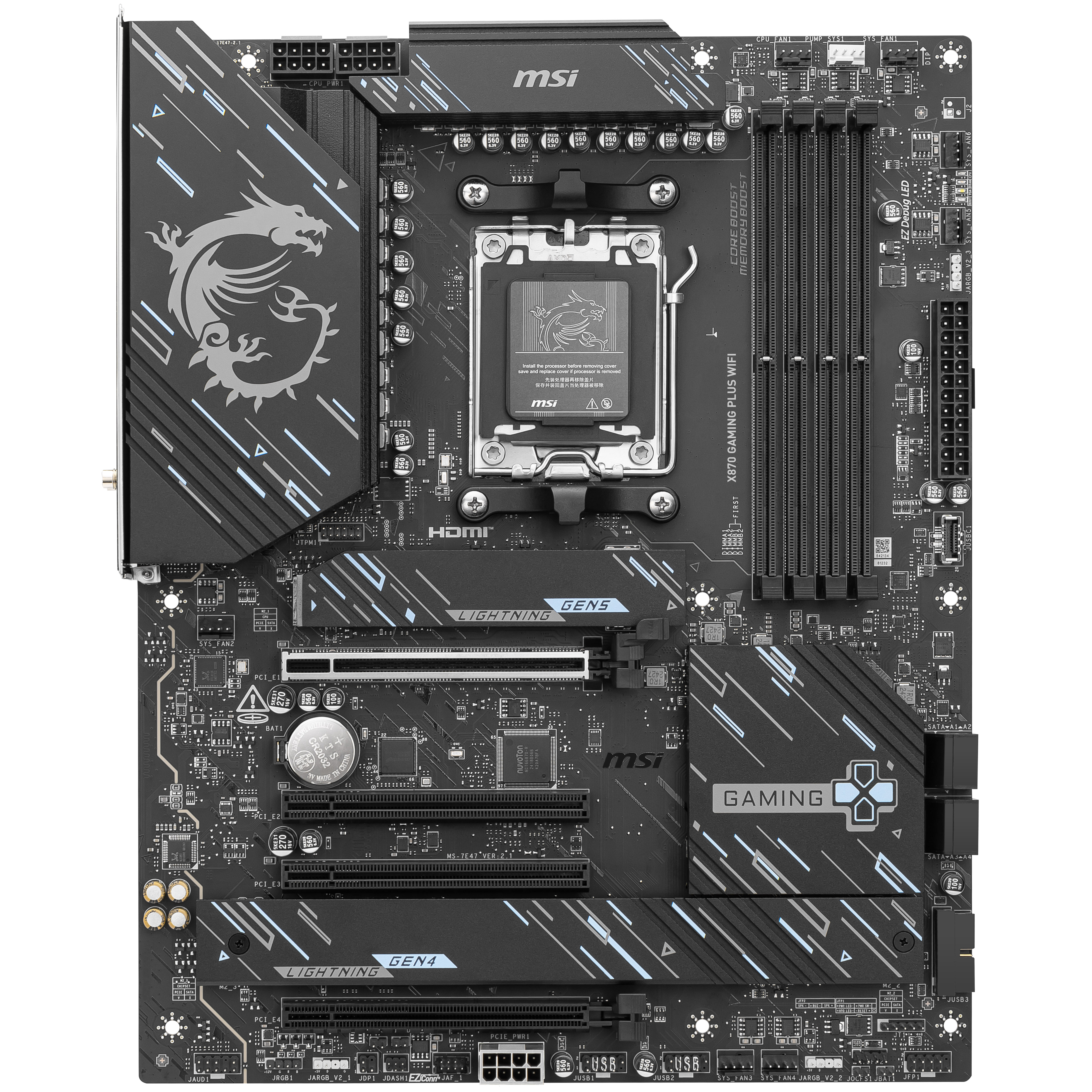 MSI - MSI X870 Gaming Plus WIFI (Socket AM5) DDR5 ATX Motherboard