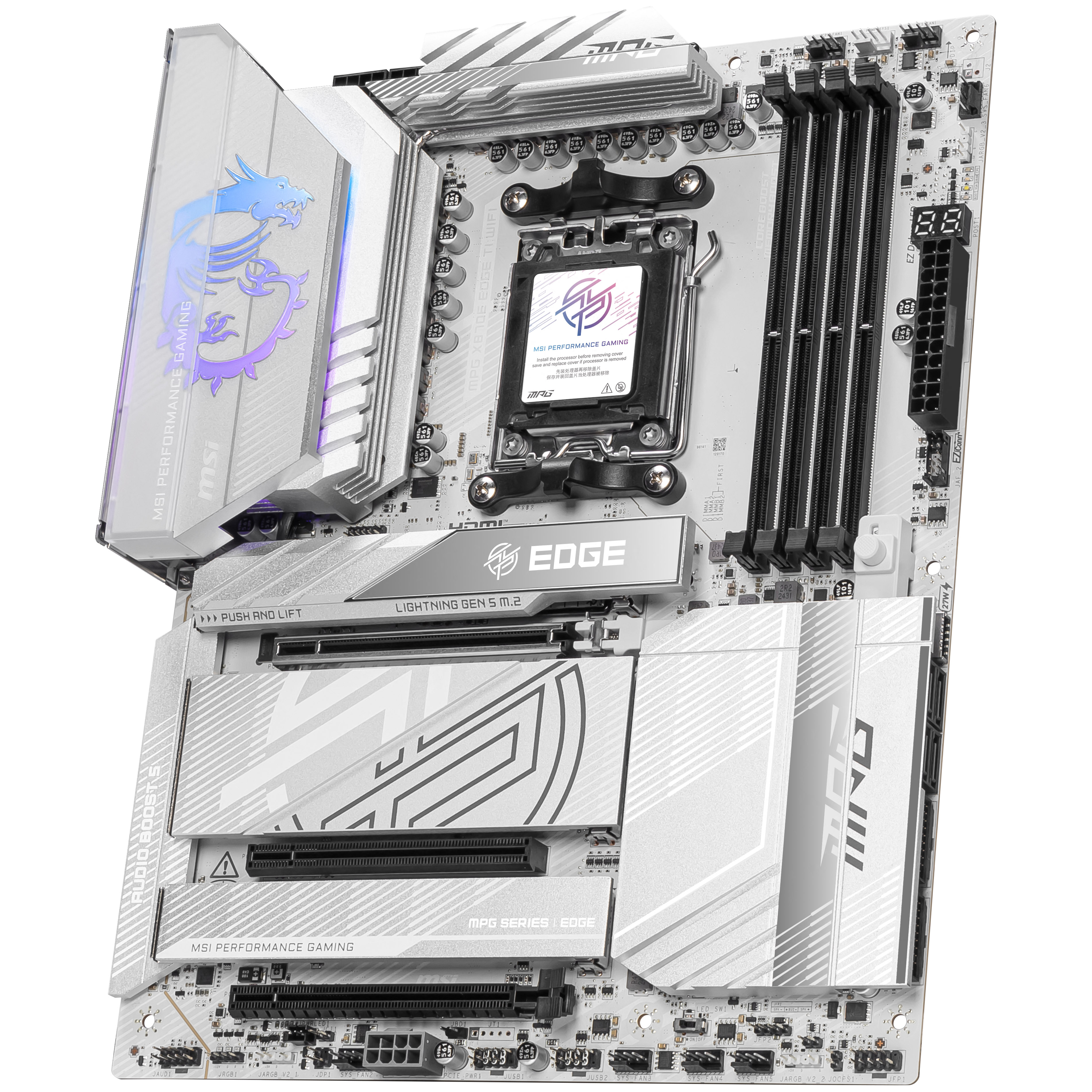 MSI - MSI MPG X870E Edge TI WIFI (Socket AM5) DDR5 ATX Motherboard