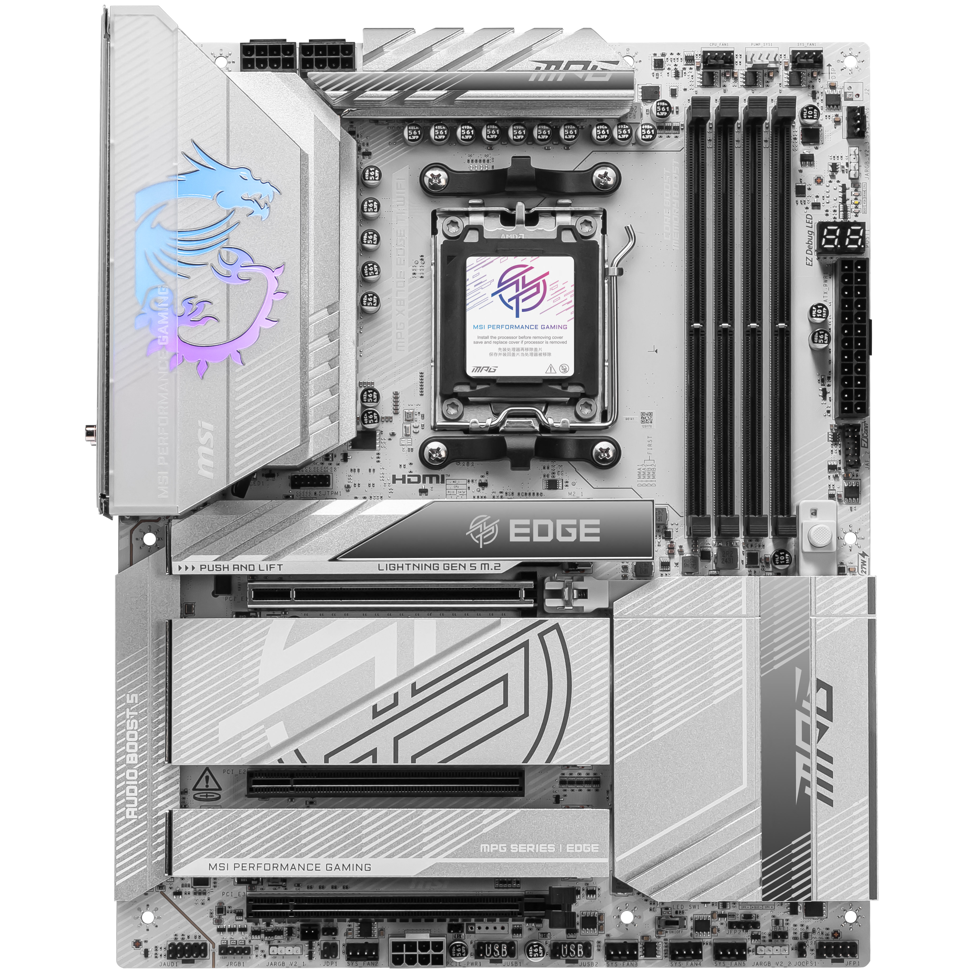 MSI - MSI MPG X870E Edge TI WIFI (Socket AM5) DDR5 ATX Motherboard