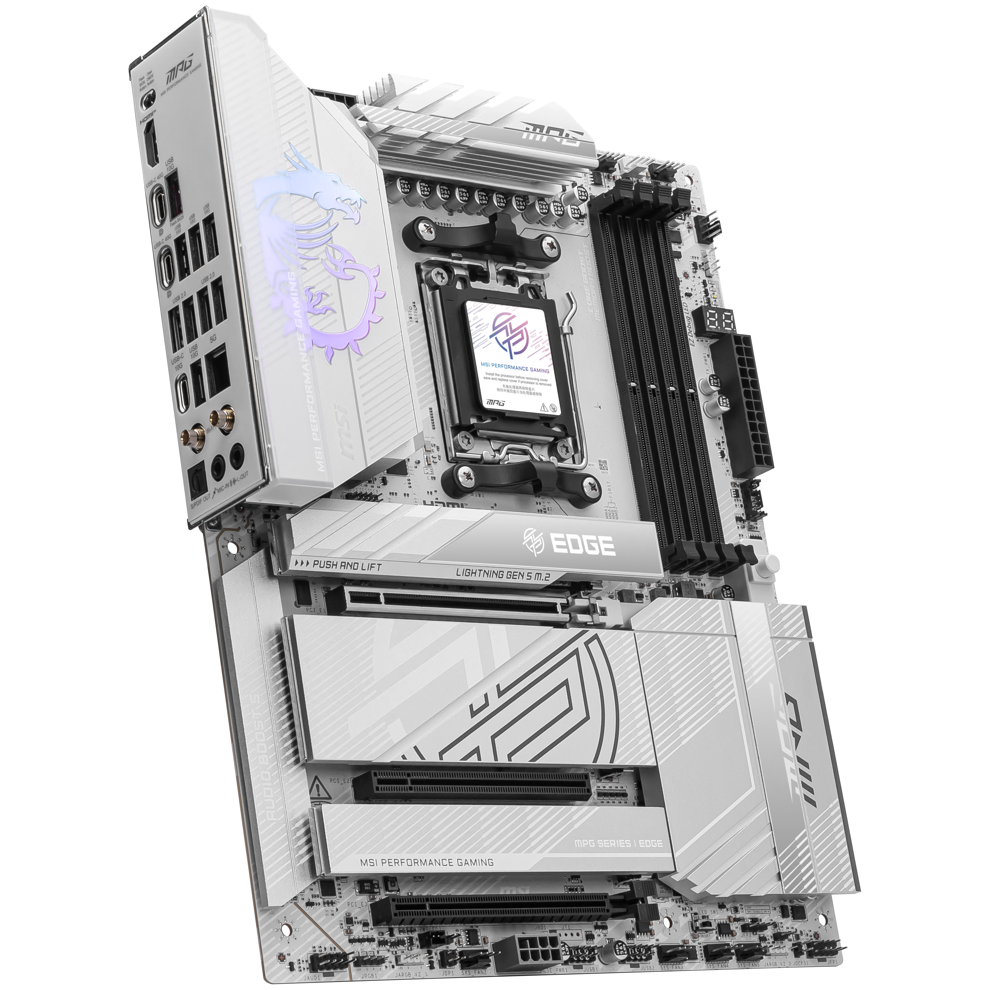 MSI - MSI MPG X870E Edge TI WIFI (Socket AM5) DDR5 ATX Motherboard