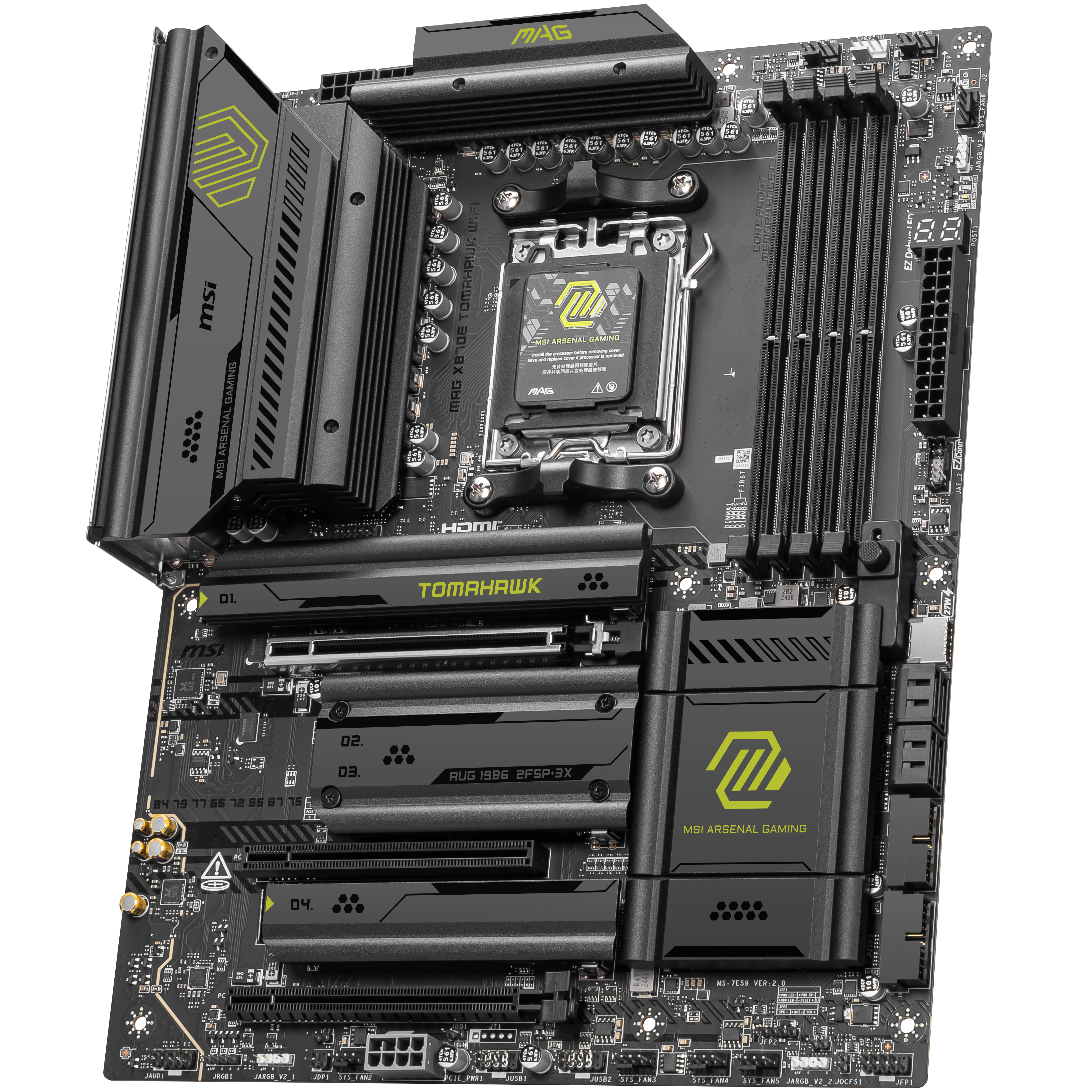 MSI - MSI MAG X870E Tomahawk WIFI (Socket AM5) DDR5 ATX Motherboard