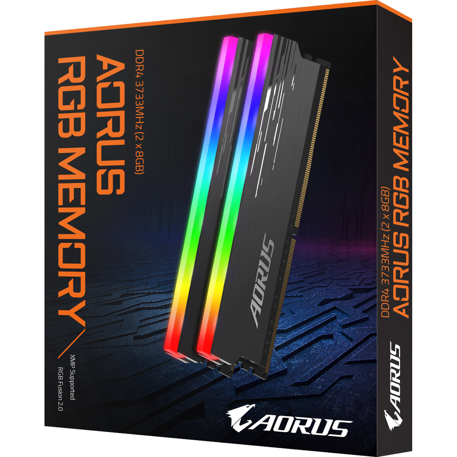 Gigabyte - Gigabyte Aorus RGB 16GB (2x8GB) DDR4 PC4-29800C18 3733MHz Dual/Quad Channel Kit