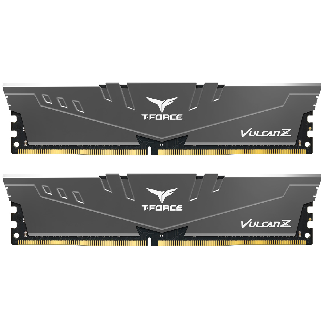 Team Group - Team Group Vulcan Z T-Force 16GB (2x8GB) DDR4 PC4-25600C16 3200MHz Dual Channel Kit - Grey