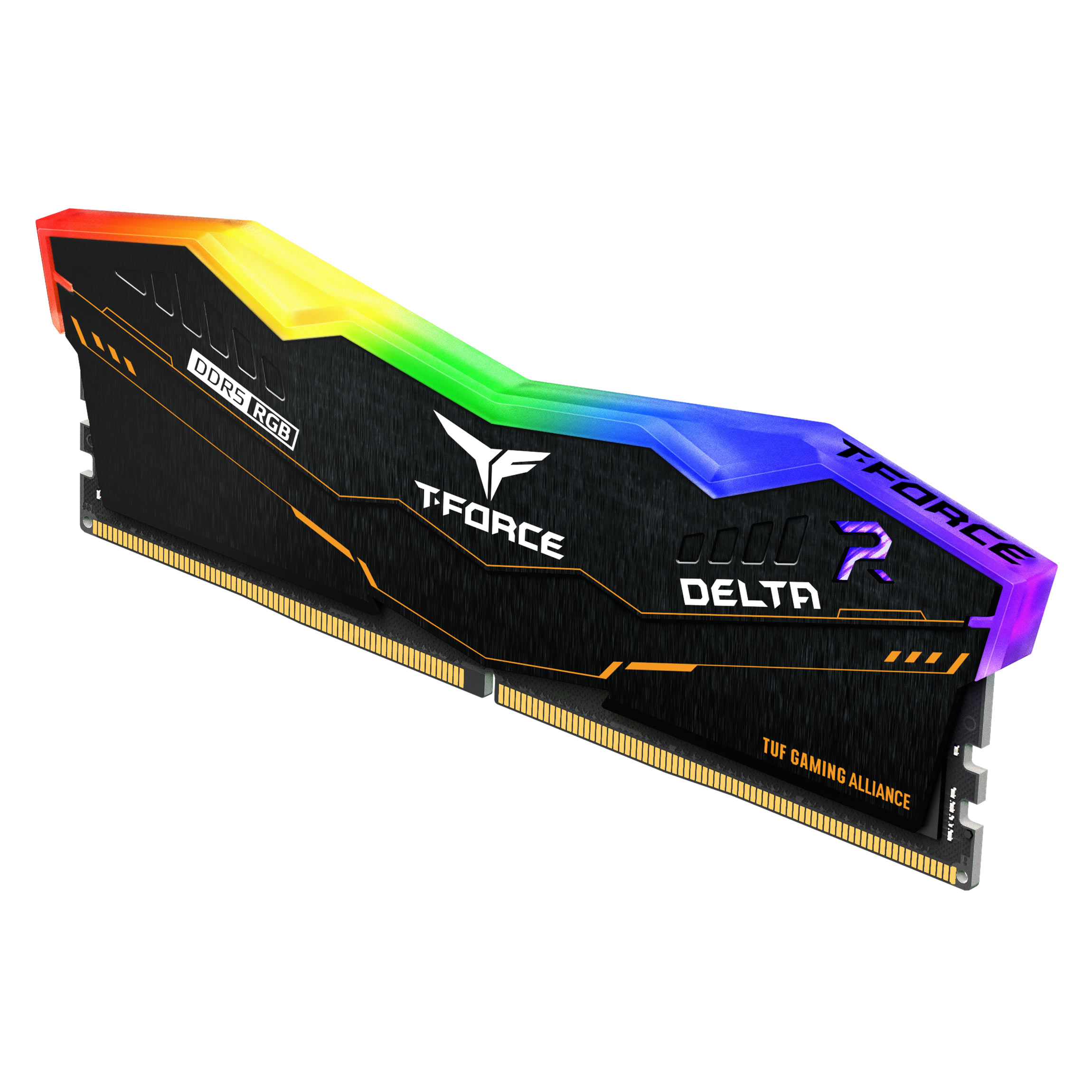 Team Group - TeamGroup T-Force Delta TUF RGB 32GB (2X16GB) DDR5 PC5-41600C40 5200MHz Dual Channel Kit