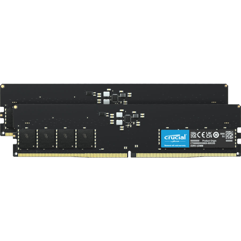 Crucial 16GB (2X8GB) DDR5 PC5-38400C40 4800MHZ Dual Channel Kit