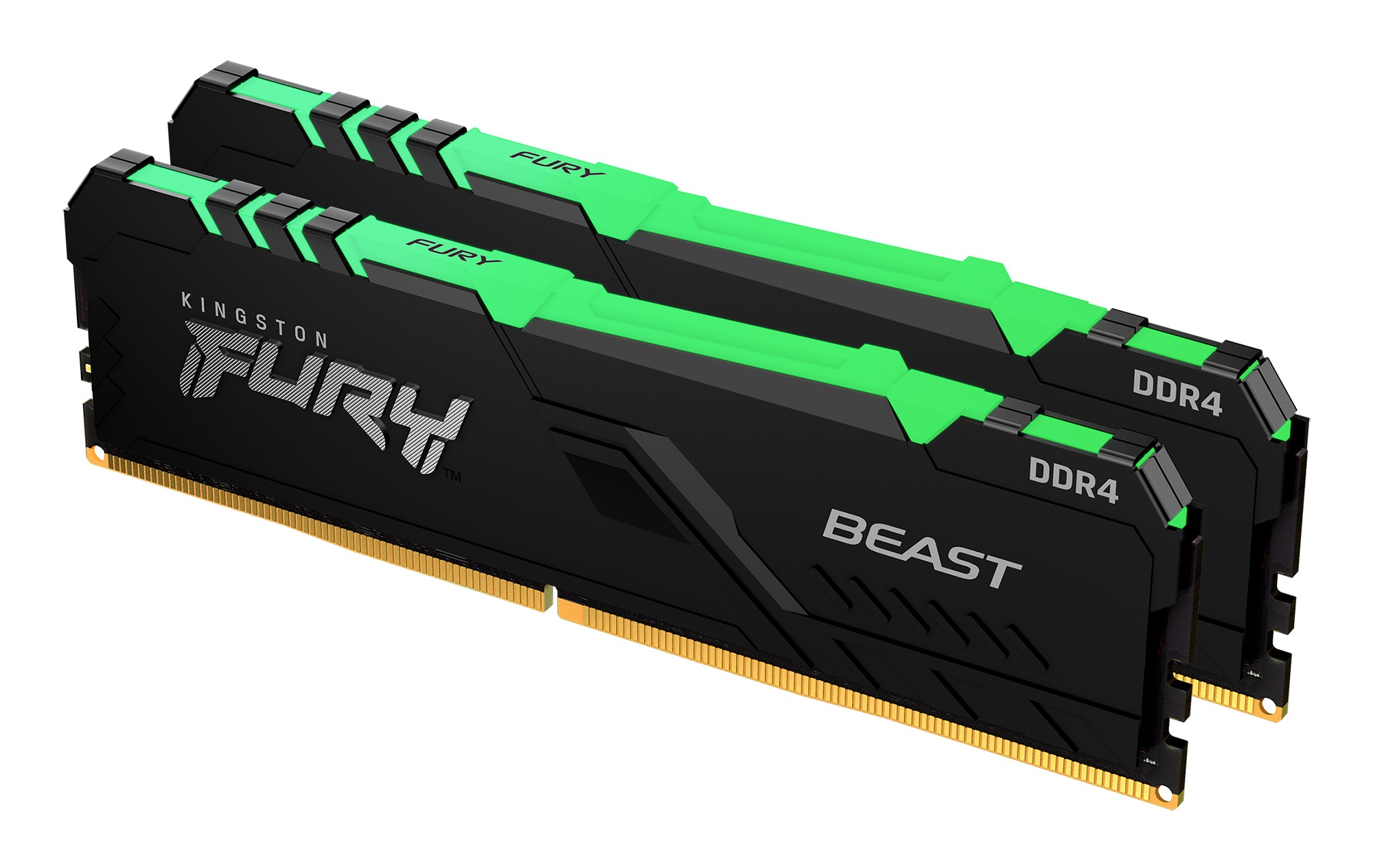 Kingston Fury Beast RGB 32GB (2x16GB) DDR4 PC4-25600C16 3200MHz Dual Channel Kit