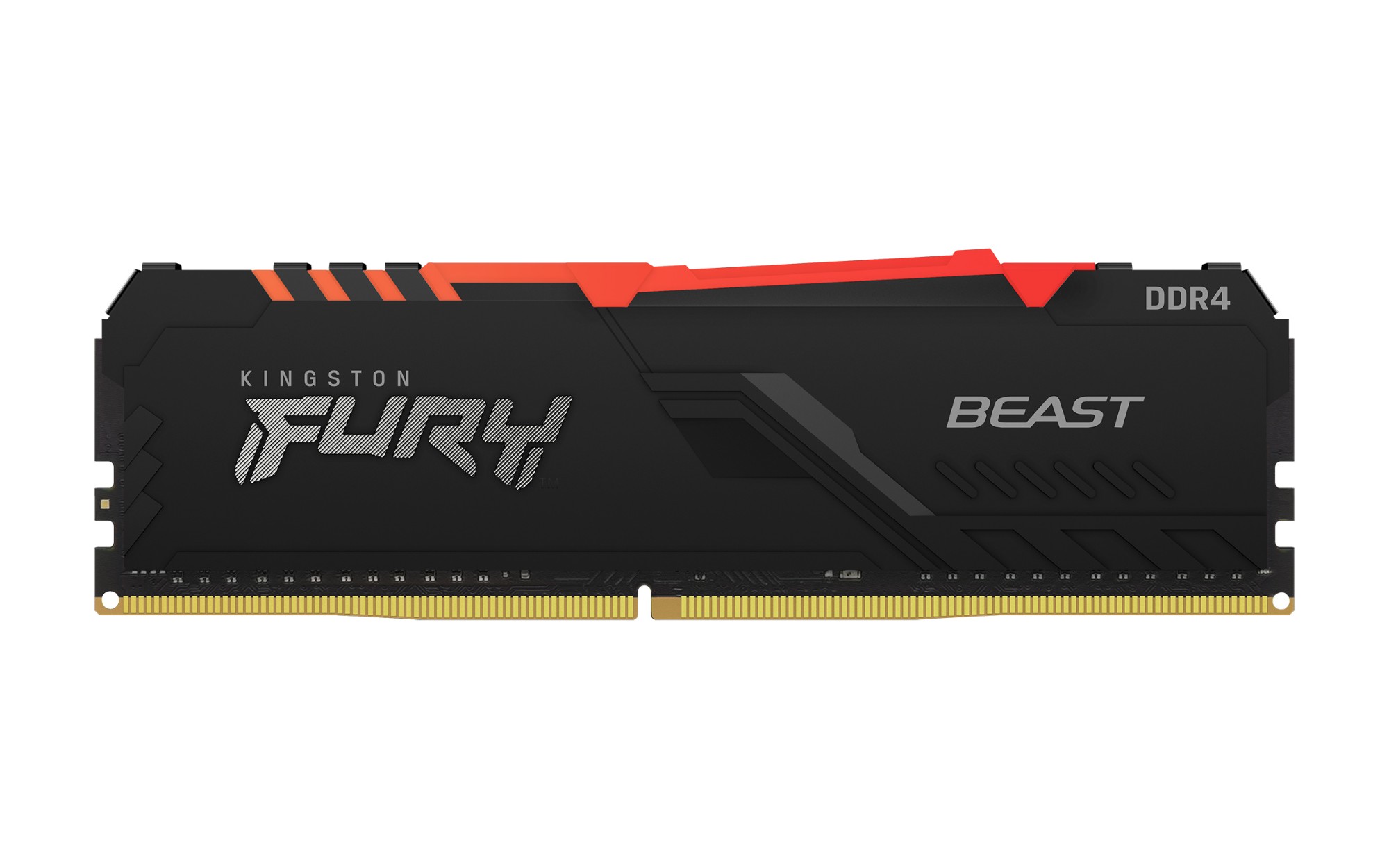 Kingston - Kingston Fury Beast RGB 32GB (2x16GB) DDR4 PC4-25600C16 3200MHz Dual Channel Kit