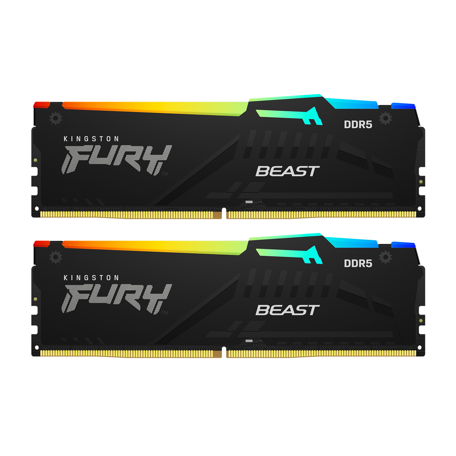Kingston FURY Beast RGB 32GB (2x16GB) DDR5 PC5-48000C40 6000MHz Dual Channel Kit