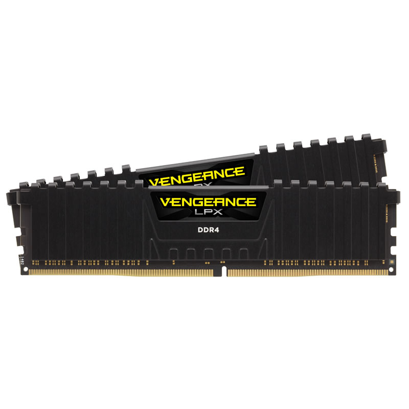 Corsair Vengeance LPX 16GB (2x8GB) DDR4 PC4-29200C18 3600MHz Dual Channel Kit - Black (CMK16GX4M2D3600C18)