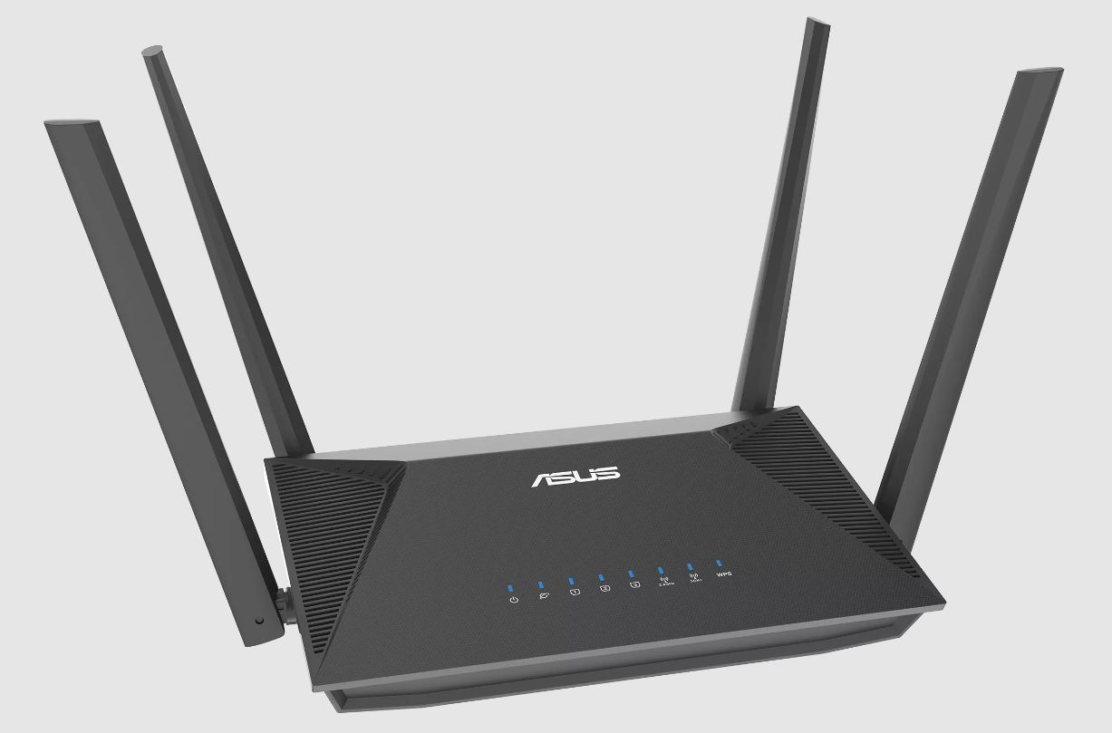 Asus - Asus ASUS RT-AX52 (AX1800) Dual Band WiFi 6 Extendable Router