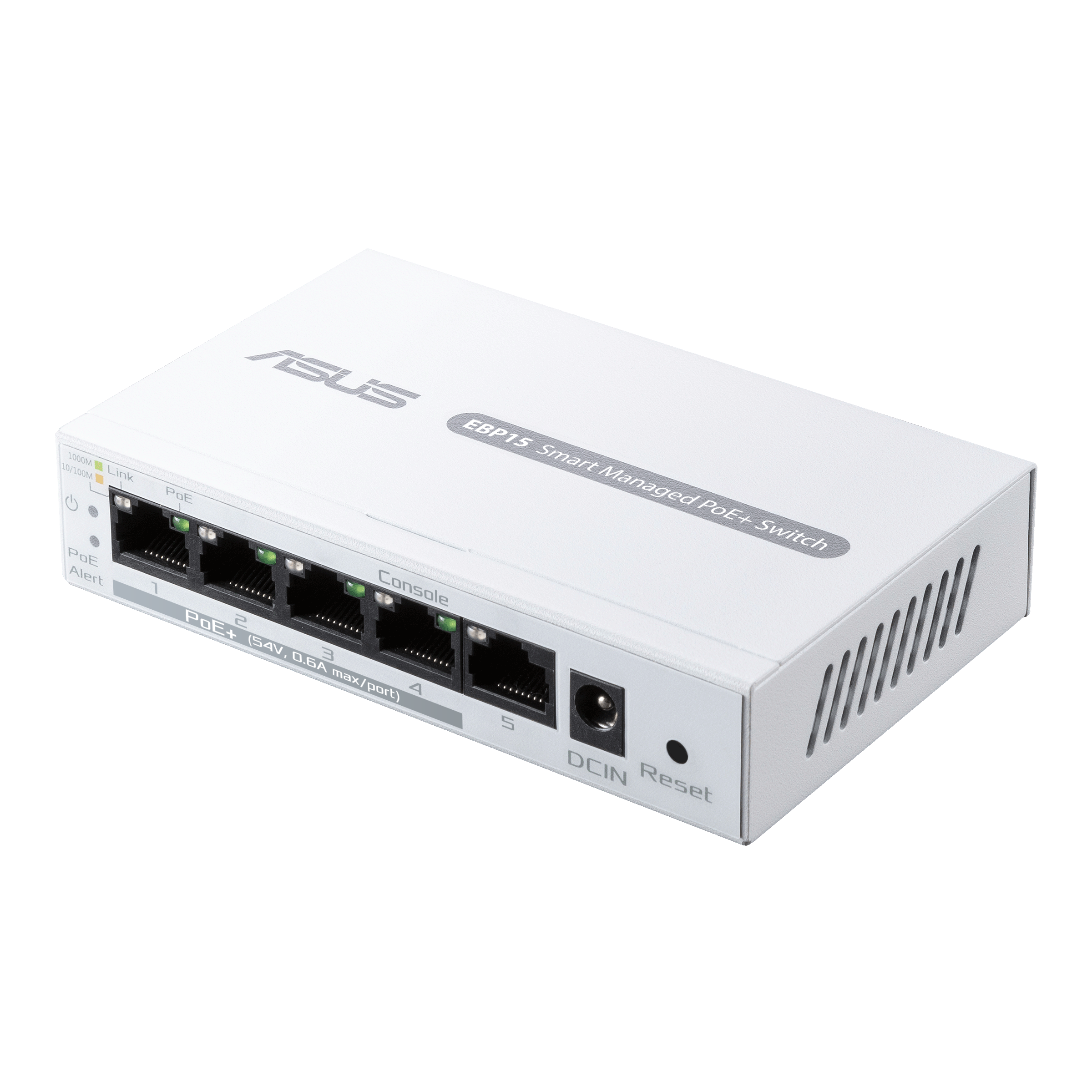Asus - ASUS ExpertWiFi EBP15 5-Port GbE Smart Managed PoE+ Switch