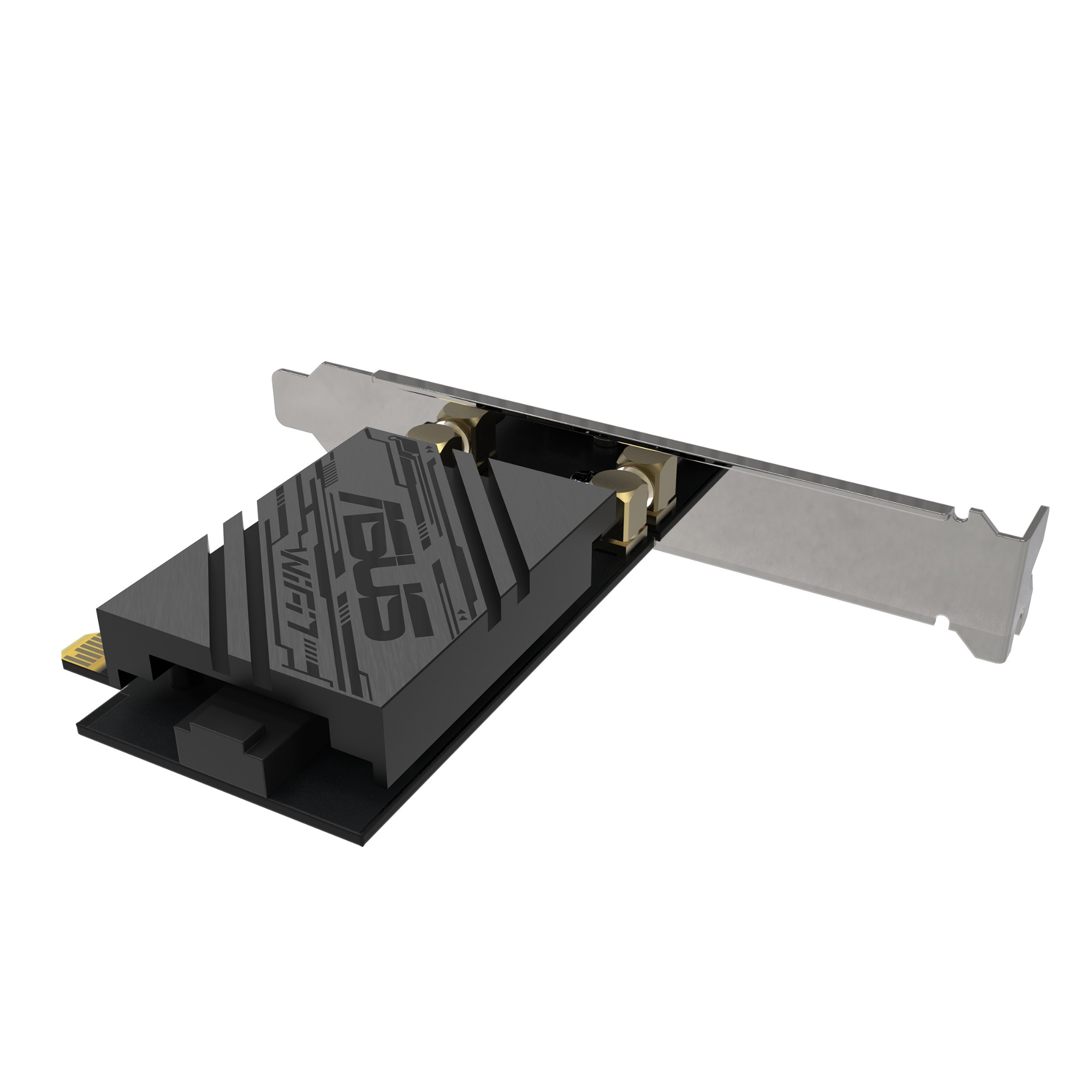 Asus - Asus PCE-BE92BT Wi-Fi 7 (802.11be) BE9400 Tri-Band PCIe Wi-Fi Adapter