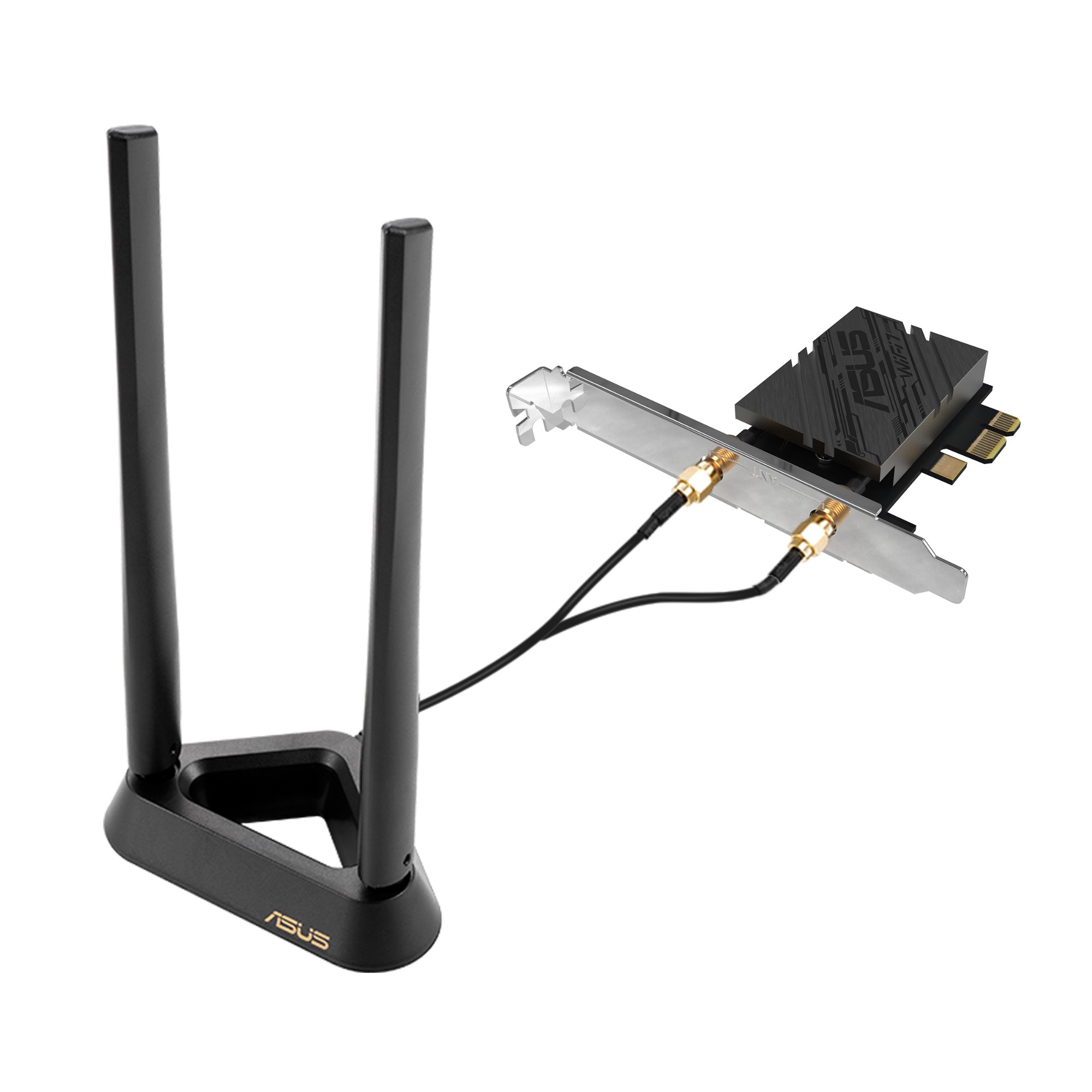 Asus - Asus PCE-BE92BT Wi-Fi 7 (802.11be) BE9400 Tri-Band PCIe Wi-Fi Adapter