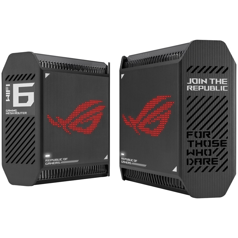 Asus - Asus ROG Rapture GT6 Tri-Band WiFi 6 Mesh WiFi System - 2 Pack Black