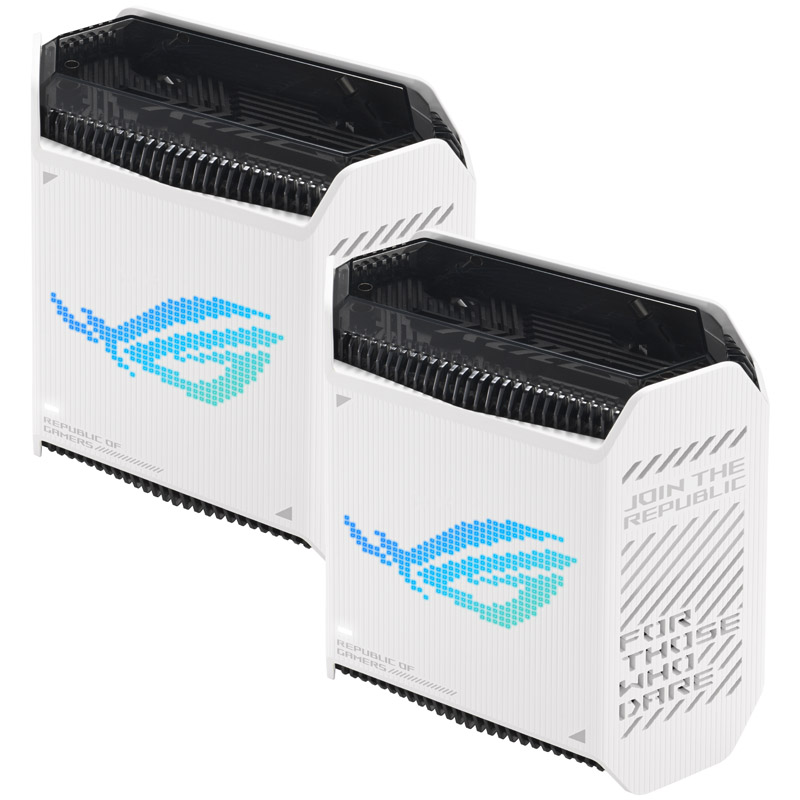 Asus - Asus ROG Rapture GT6 Tri-Band WiFi 6 Mesh WiFi System - 2 Pack White