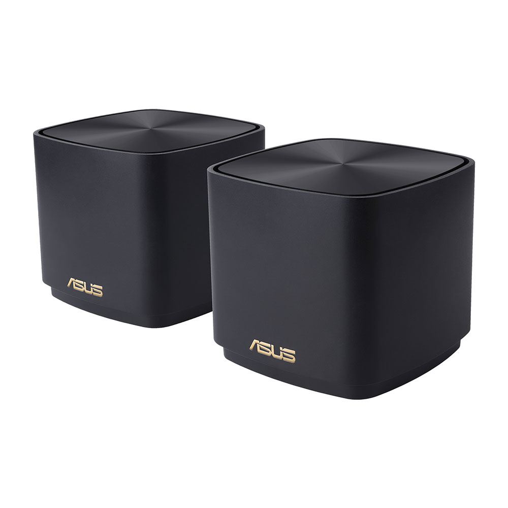 Asus - Asus Zenwifi XD4 Plus 2 Pack Whole-Home Dual-band Mesh WiFi 6 - Black