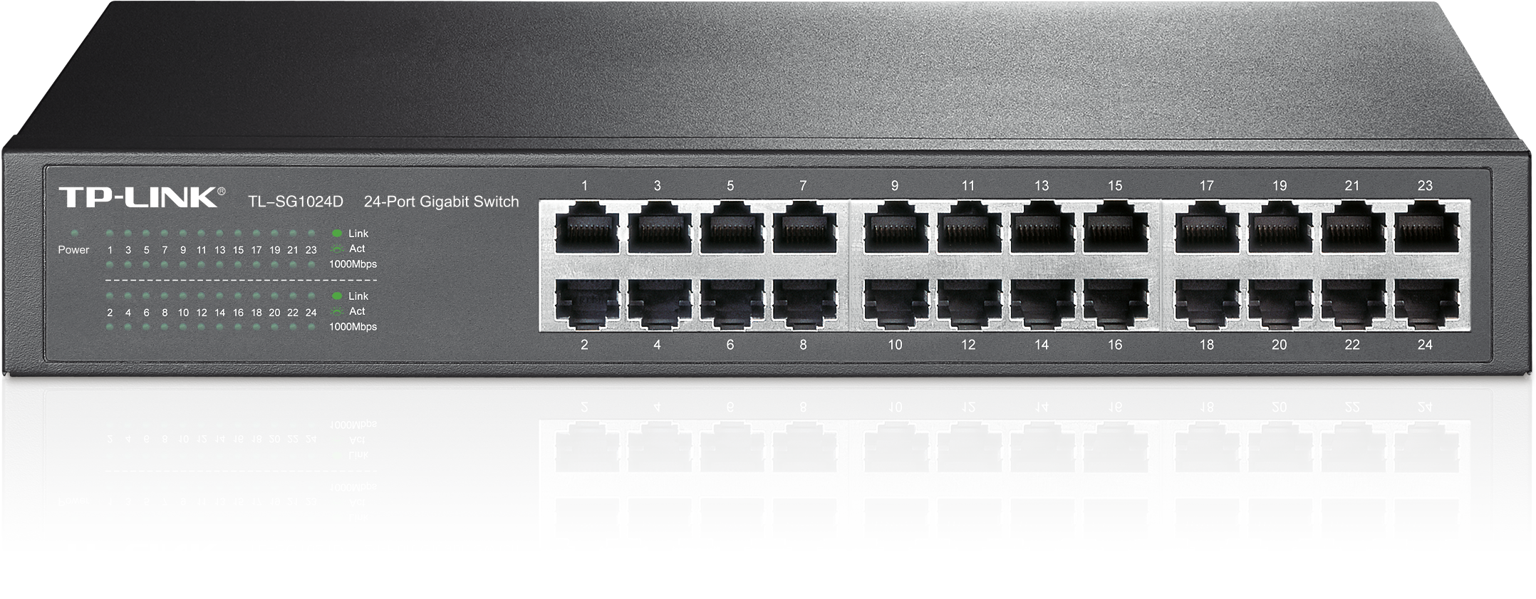 TP-Link - TP-Link TL-SG1024D 24 port Desktop/Rackmount Gigabit Switch